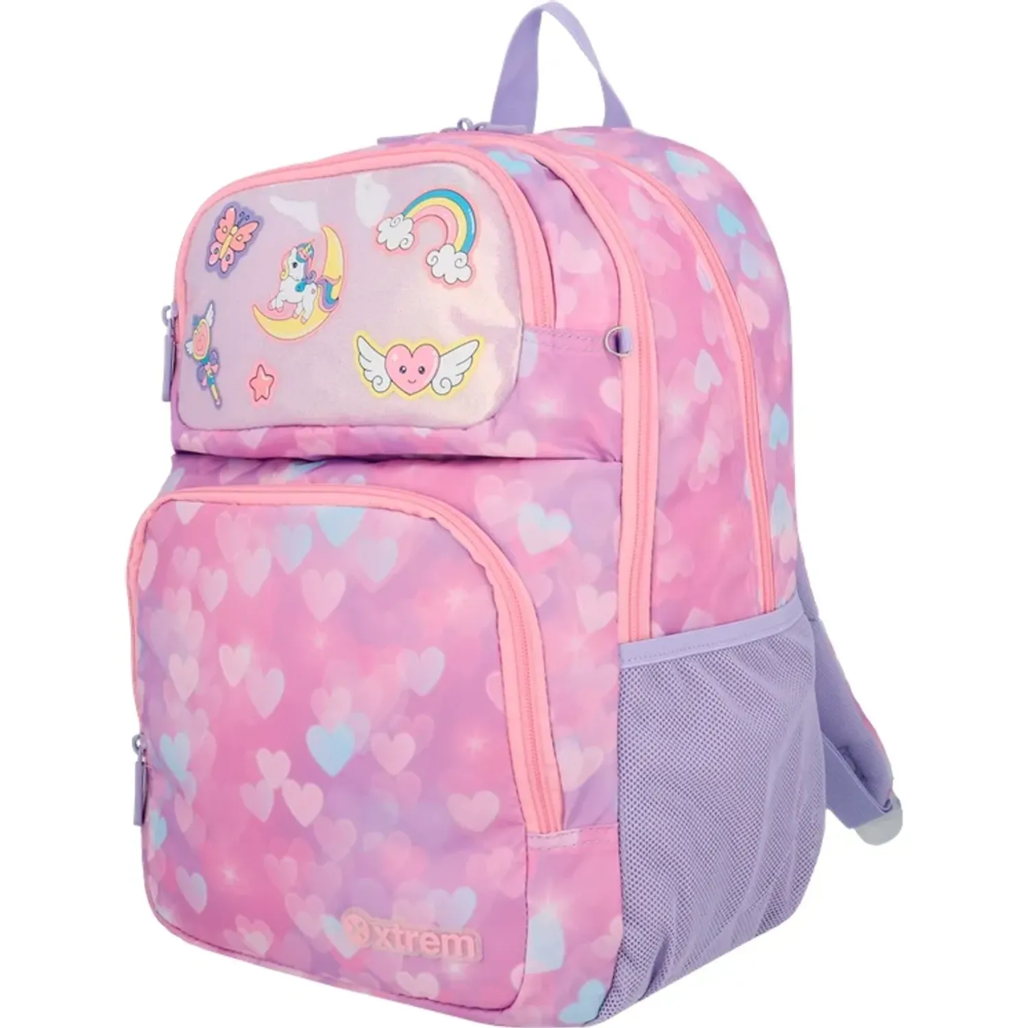 Mochila Xtrem Niña Hopper 2.0 6xt color negro | Platanitos