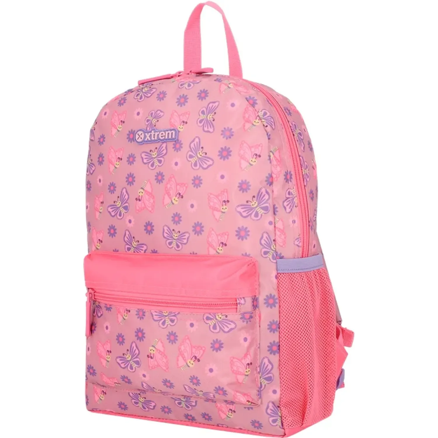 Set Xtrem Mochila Niña Minipack 6xt color rosado | Platanitos