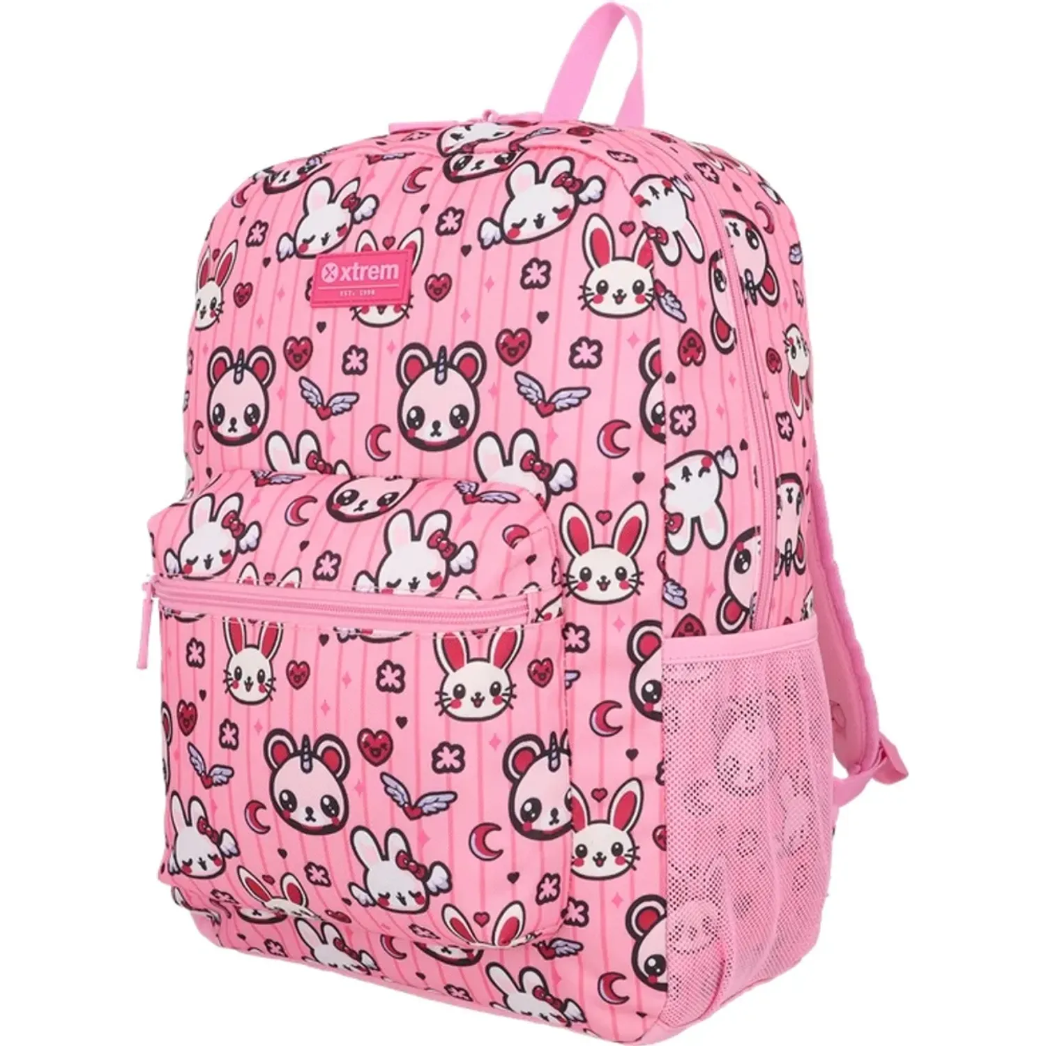 Set Xtrem Mochila Niña Triple Pack 6xt color rosado | Platanitos