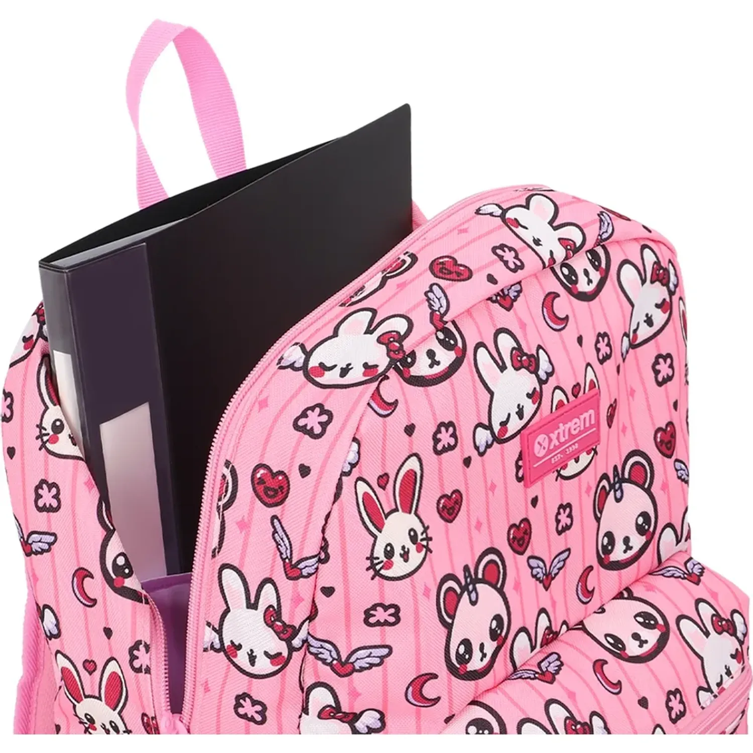 Set Xtrem Mochila Niña Triple Pack 6xt color rosado | Platanitos