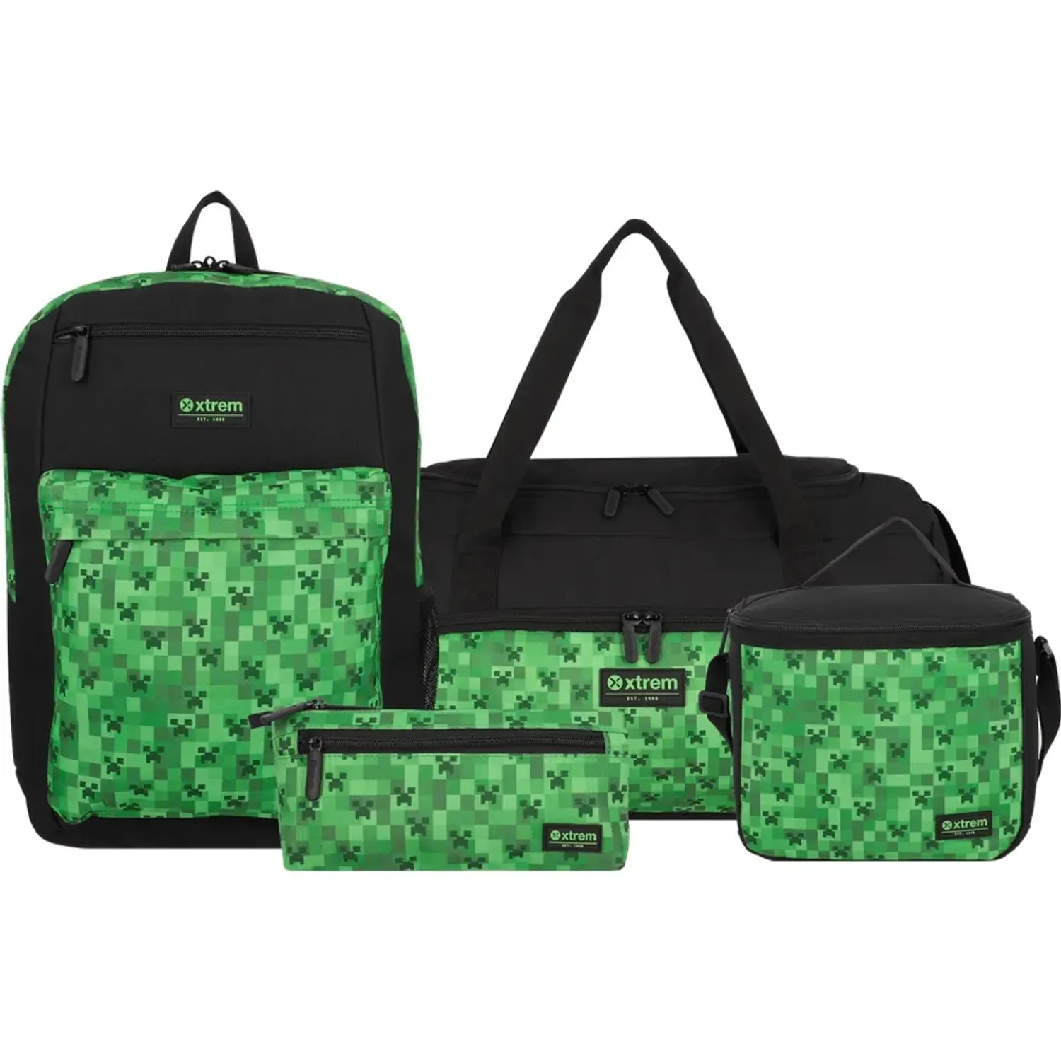 Set Xtrem Mochila Niño Megapack 6xt color negro | Platanitos