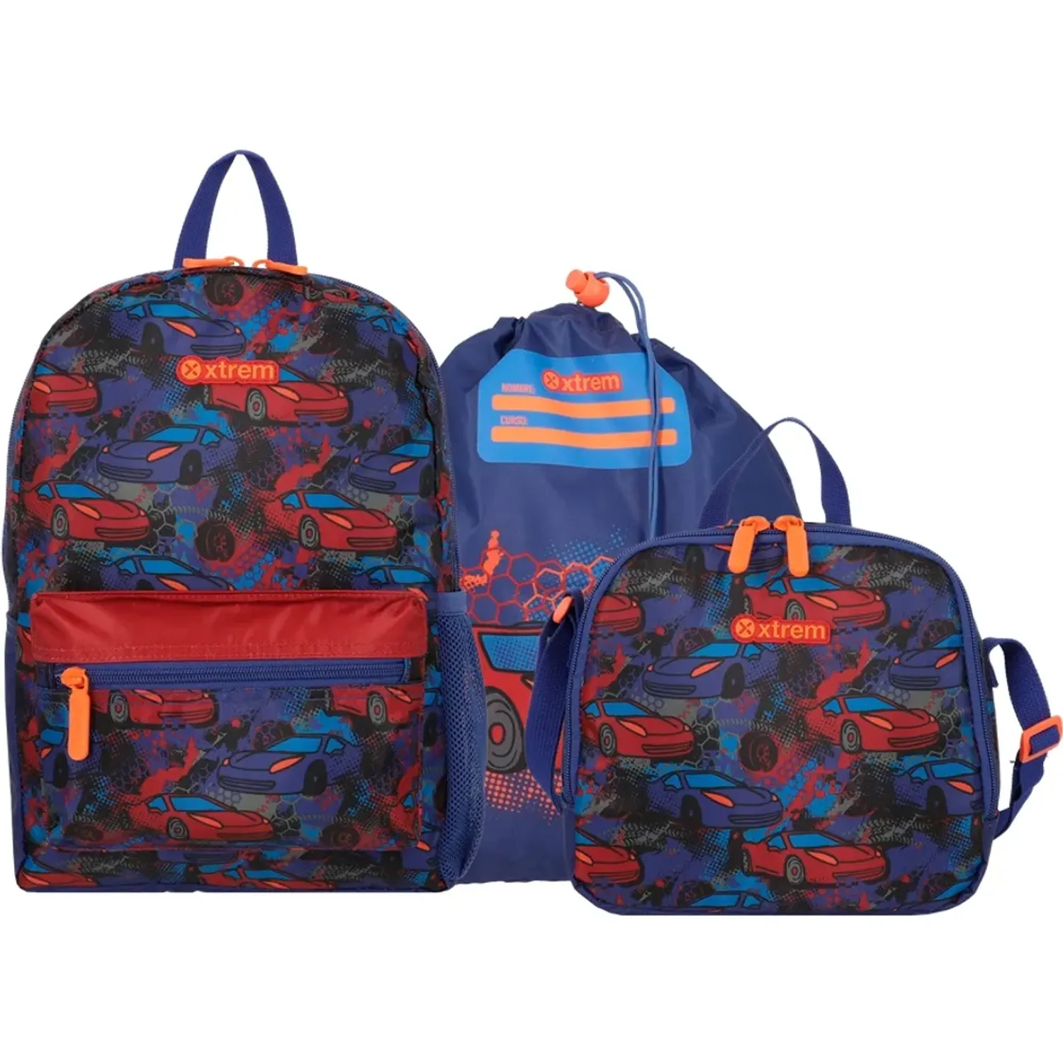 Set Xtrem Mochila Niño Minipack 6xt color negro | Platanitos