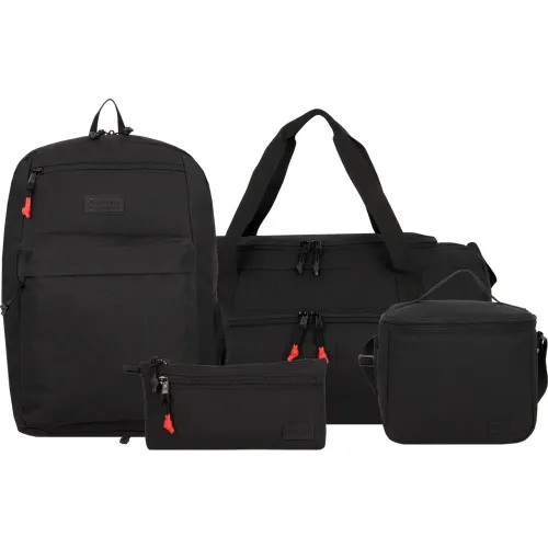 Set Xtrem Mochila Unisex Megapack 6xt color negro | Platanitos