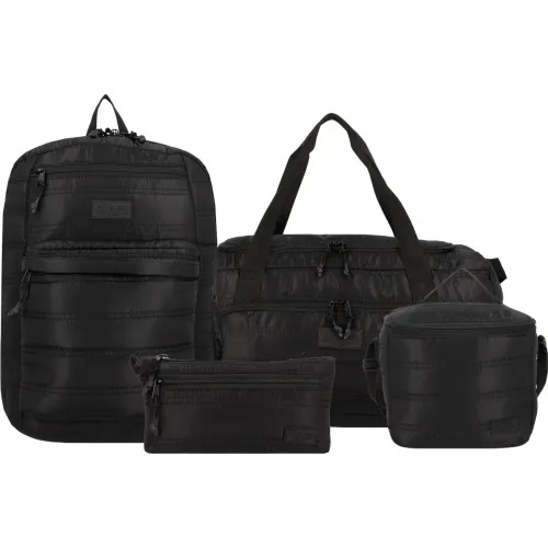 Set Xtrem Mochila Unisex Megapack 6xt color gris | Platanitos