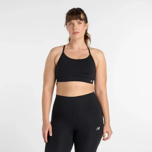 Mujer New Balance Negro Top Deportivo Mujer Essential Yoga Bra