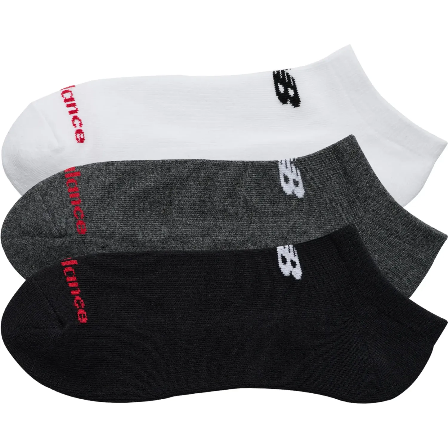 Medias New Balance Cortas Unisex Everyday No Show - 3 Pares color blanco | Platanitos