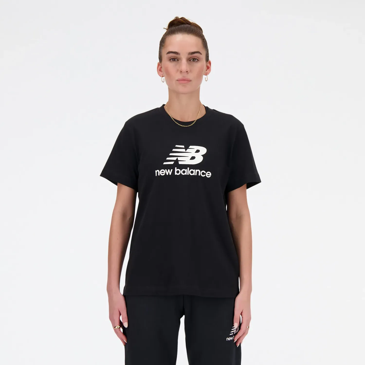 Polo New Balance Deportivo Sport Essentials  Jersey color negro | Platanitos