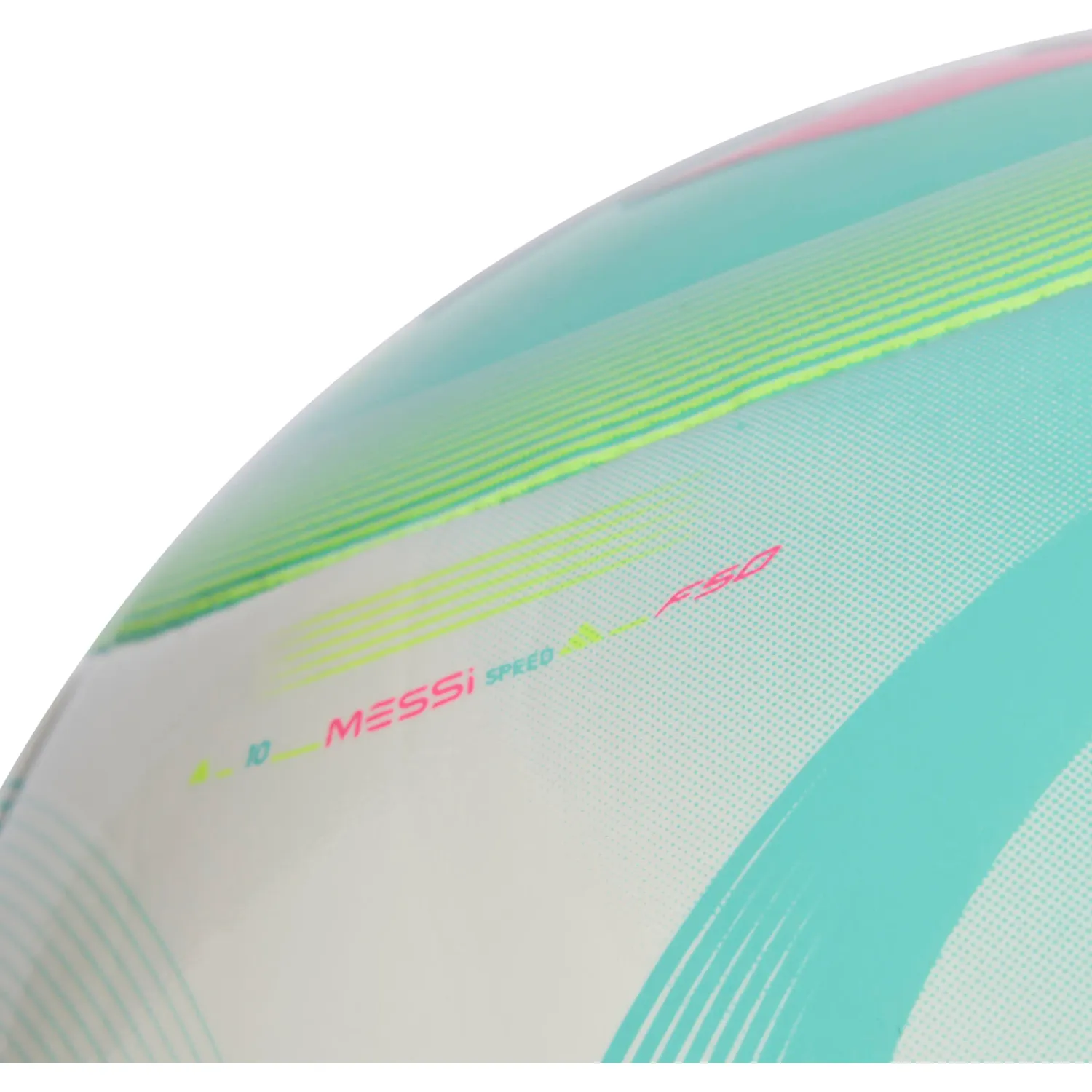Pelota Adidas Futbol Unisex Messi Clb color turquesa / fucsia | Platanitos