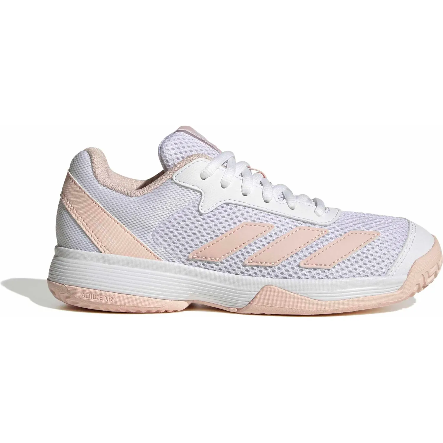 Zapatillas Adidas De Tenis Niños Courtflash K color nude / blanco | Platanitos