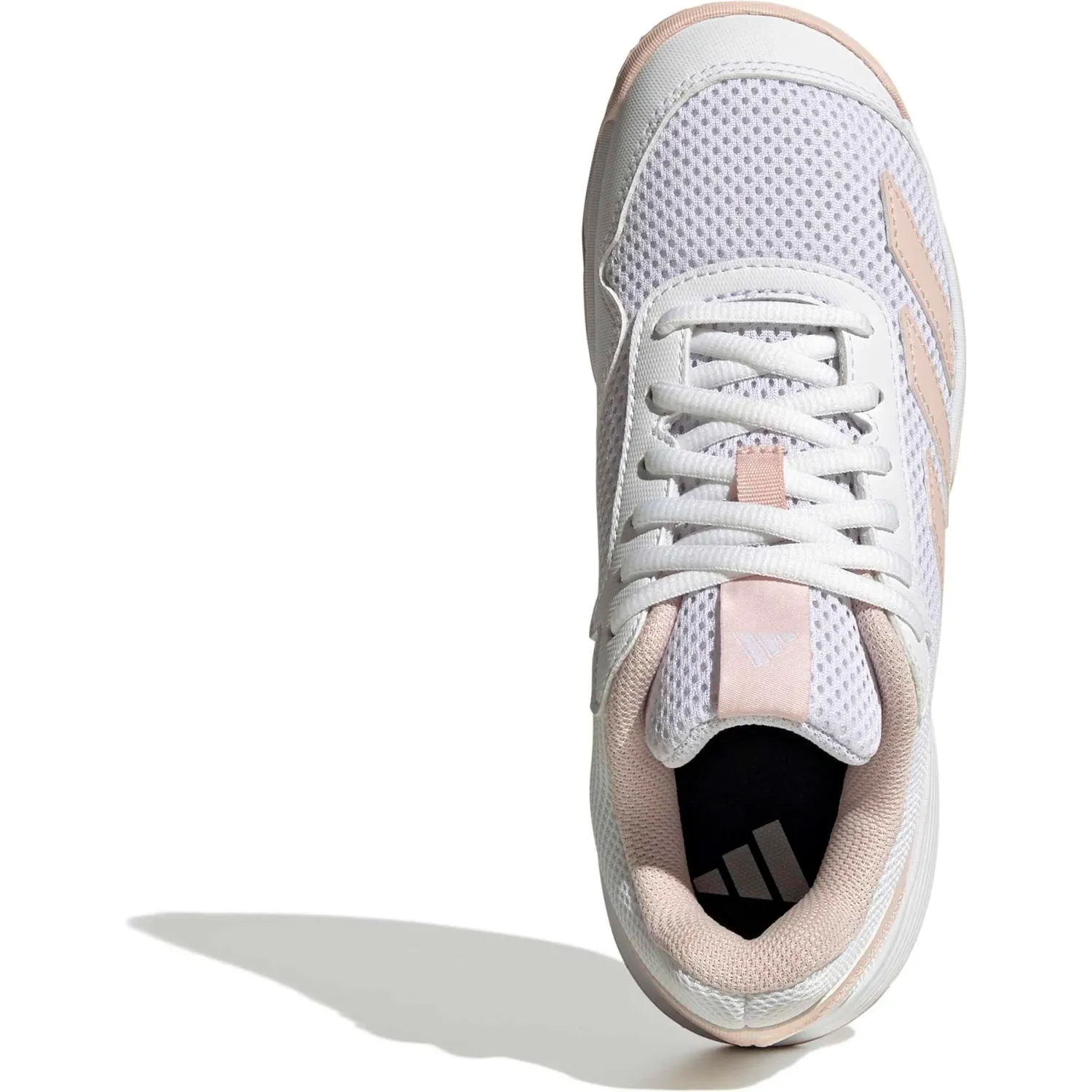 Zapatillas Adidas De Tenis Niños Courtflash K color nude / blanco | Platanitos