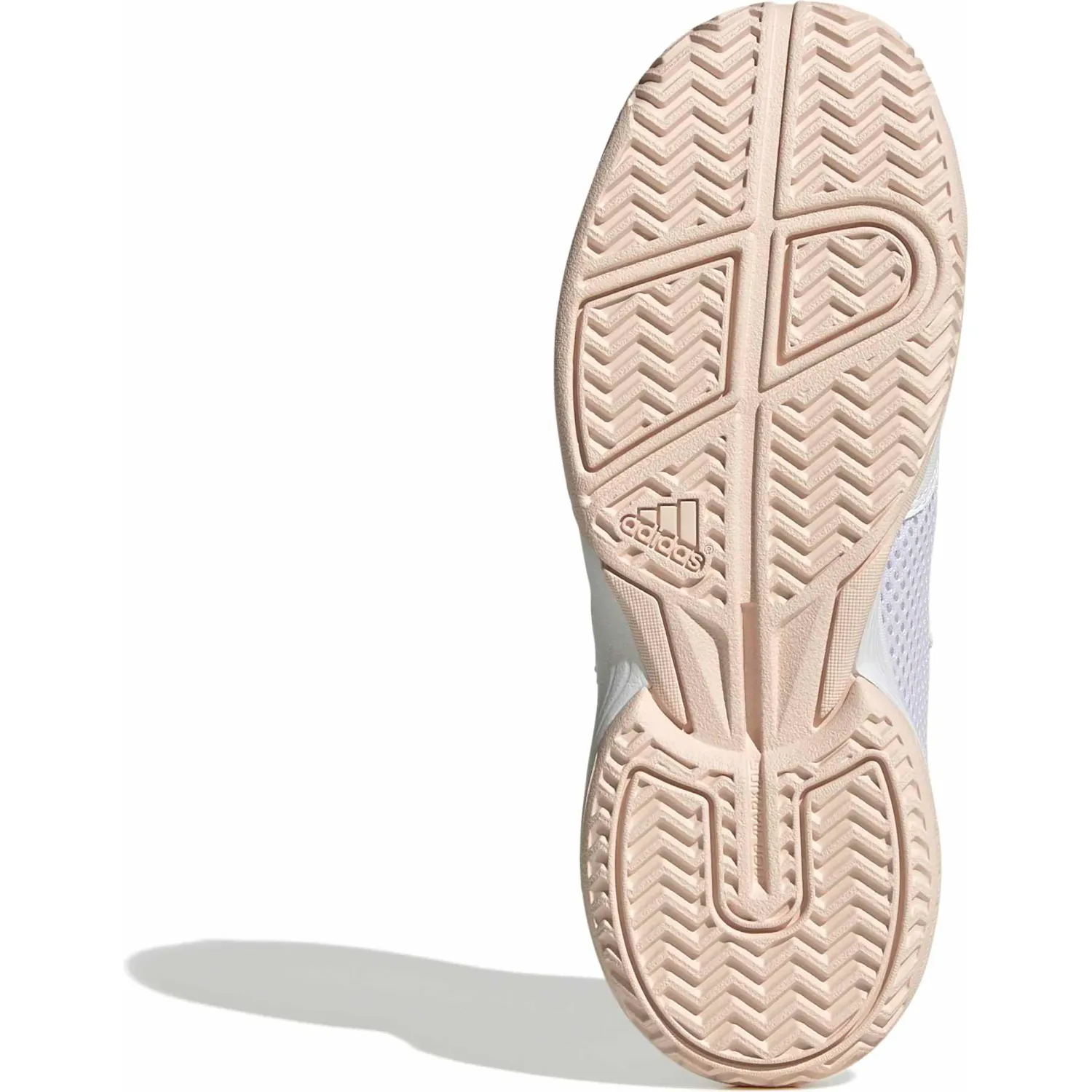 Zapatillas Adidas De Tenis Niños Courtflash K color nude / blanco | Platanitos