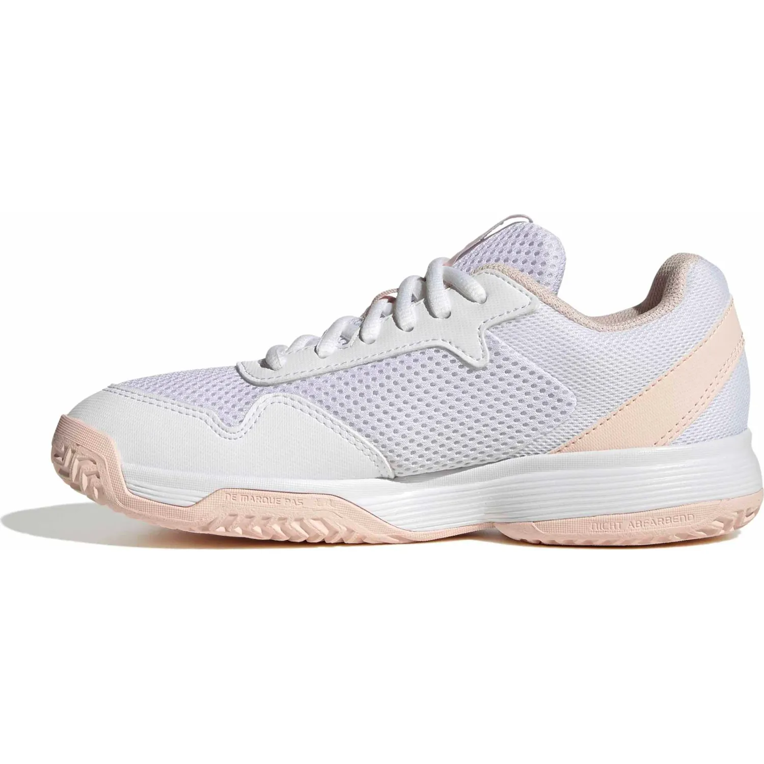 Zapatillas Adidas De Tenis Niños Courtflash K color nude / blanco | Platanitos