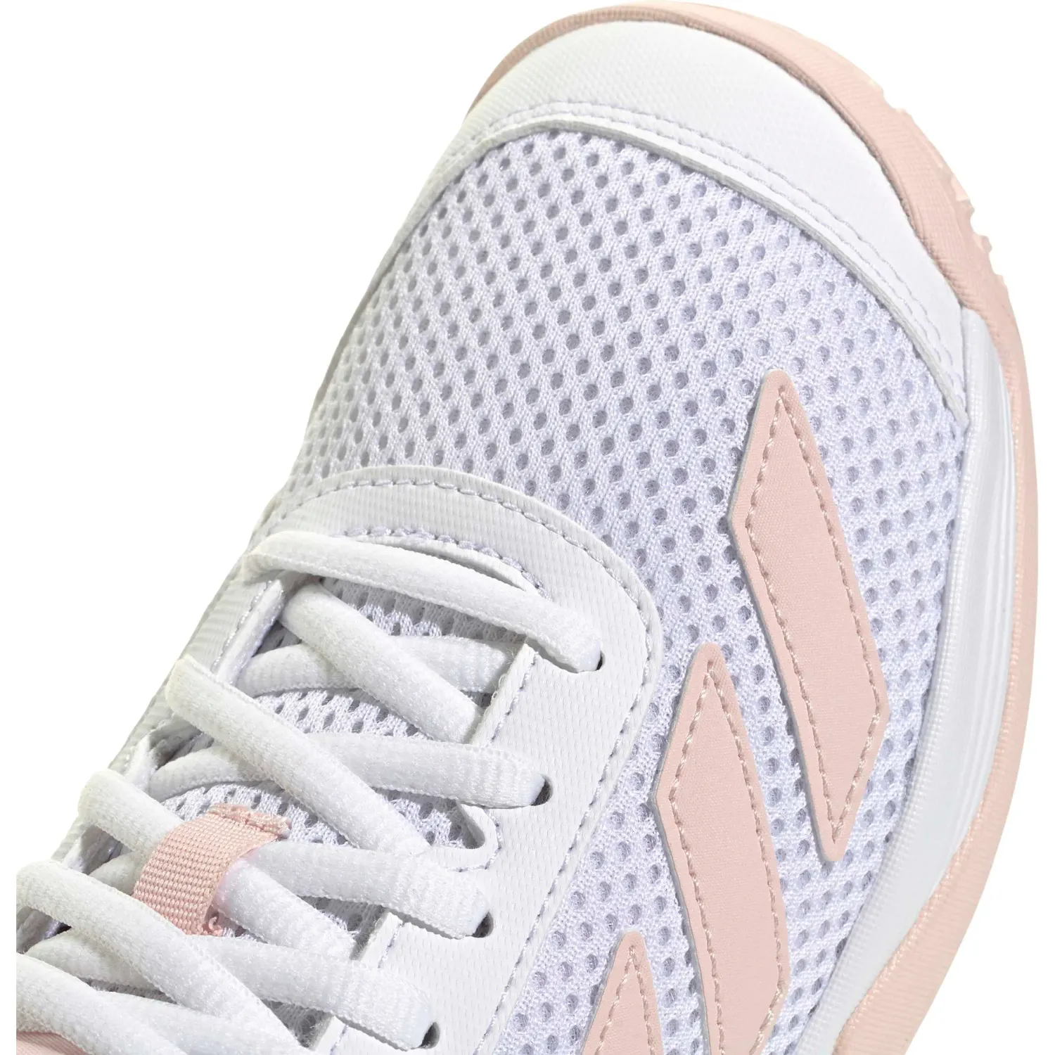 Zapatillas Adidas De Tenis Niños Courtflash K color nude / blanco | Platanitos