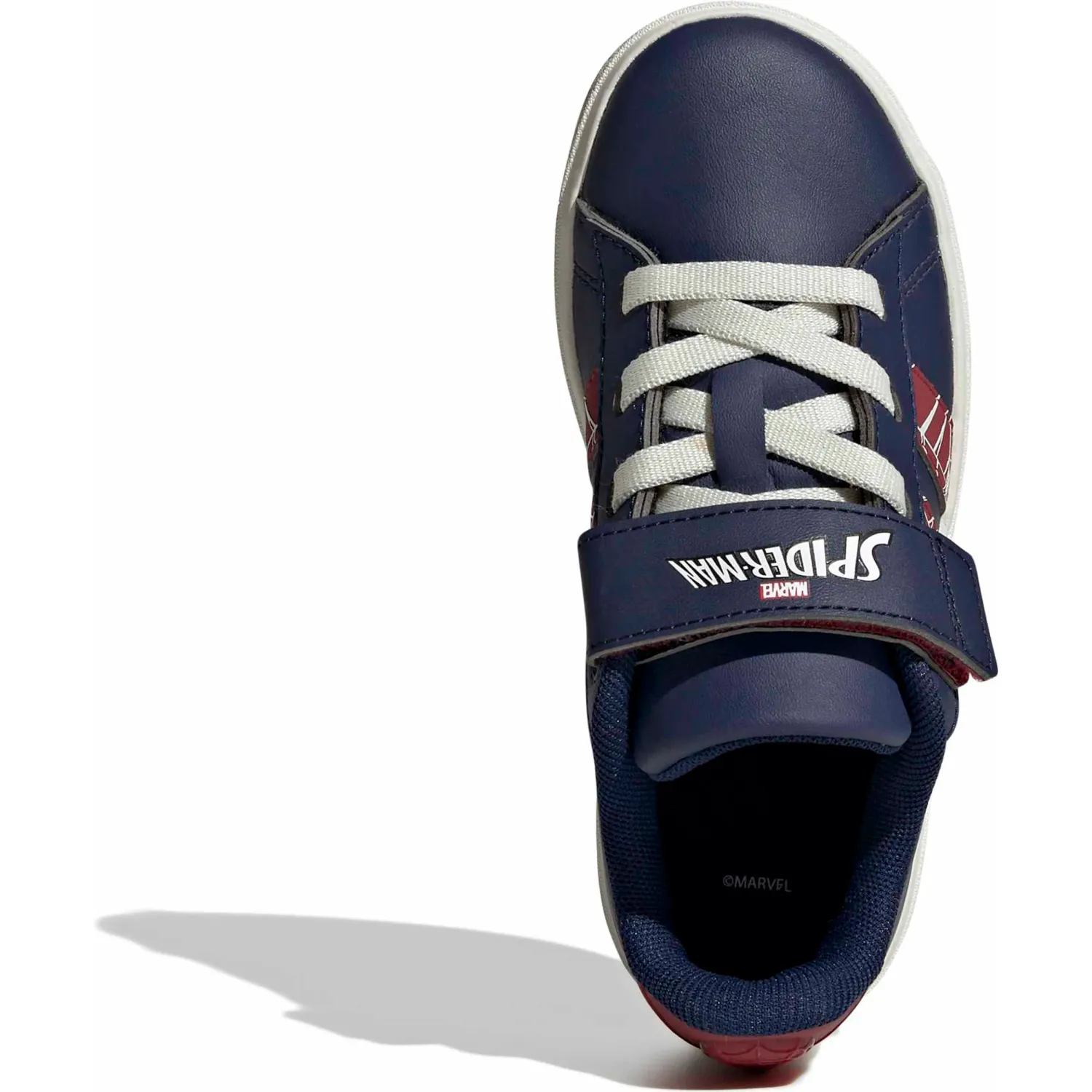 Zapatillas Adidas Urbanas Niños Grand Court Spider-Man El K color azul / vino | Platanitos