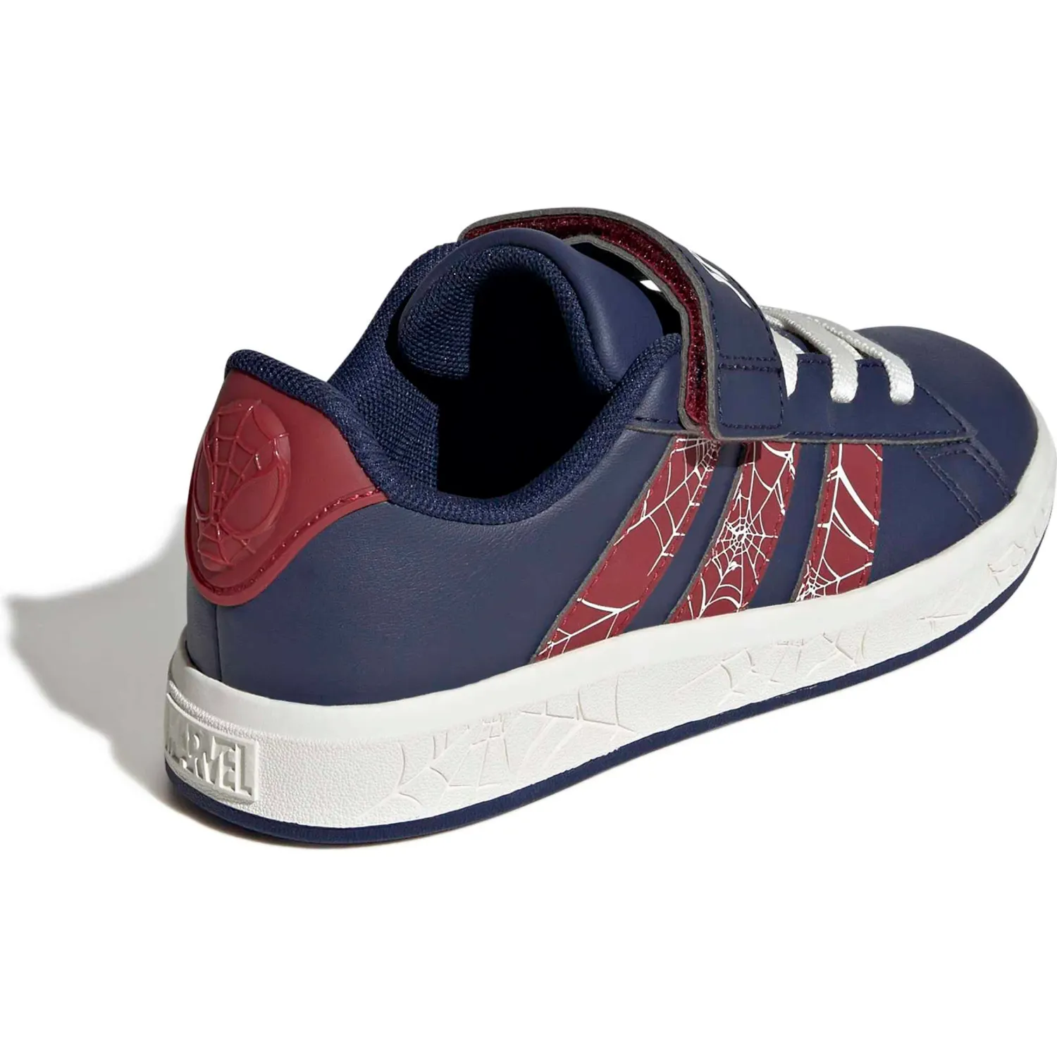 Zapatillas Adidas Urbanas Niños Grand Court Spider-Man El K color azul / vino | Platanitos