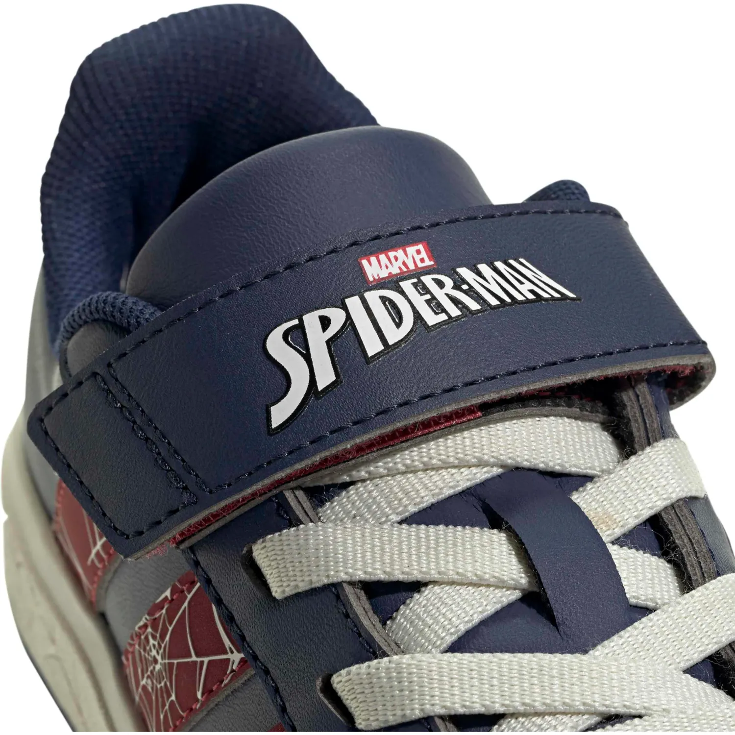 Zapatillas Adidas Urbanas Niños Grand Court Spider-Man El K color azul / vino | Platanitos