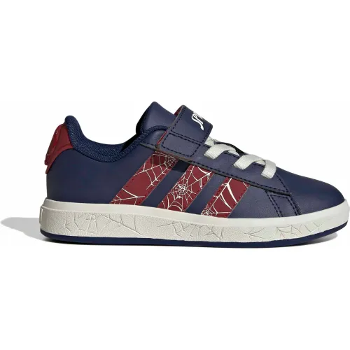 Zapatillas Adidas Urbanas Niños Grand Court Spider-Man El K color azul | Platanitos