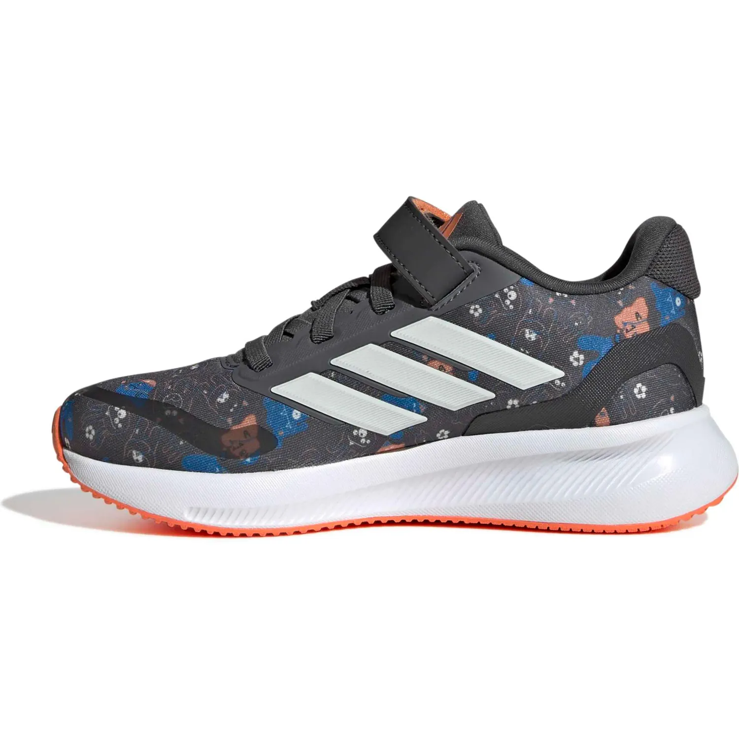 Zapatillas Adidas Urbanas Niños Runfalcon 5 El C color gris / naranja | Platanitos