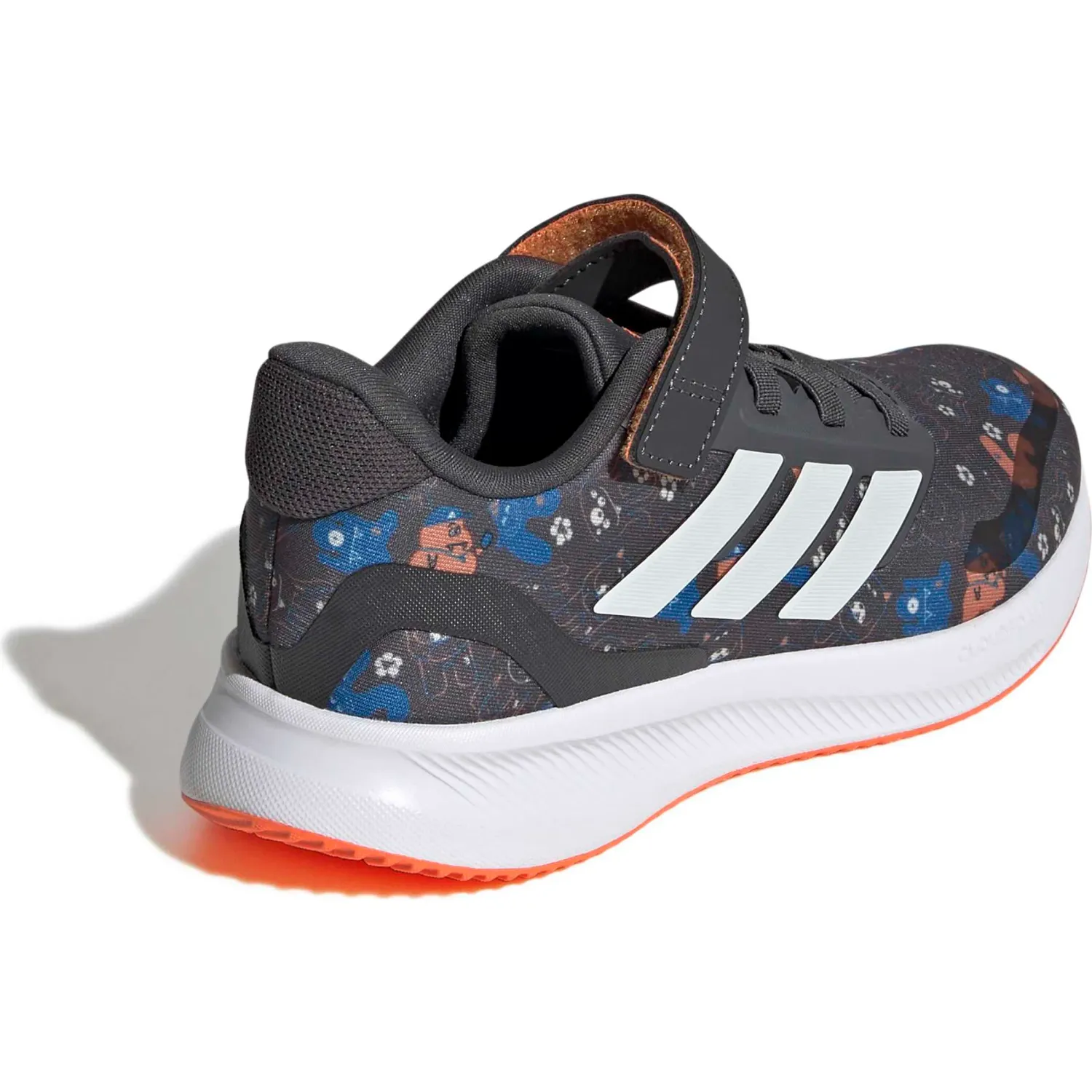 Zapatillas Adidas Urbanas Niños Runfalcon 5 El C color gris / naranja | Platanitos