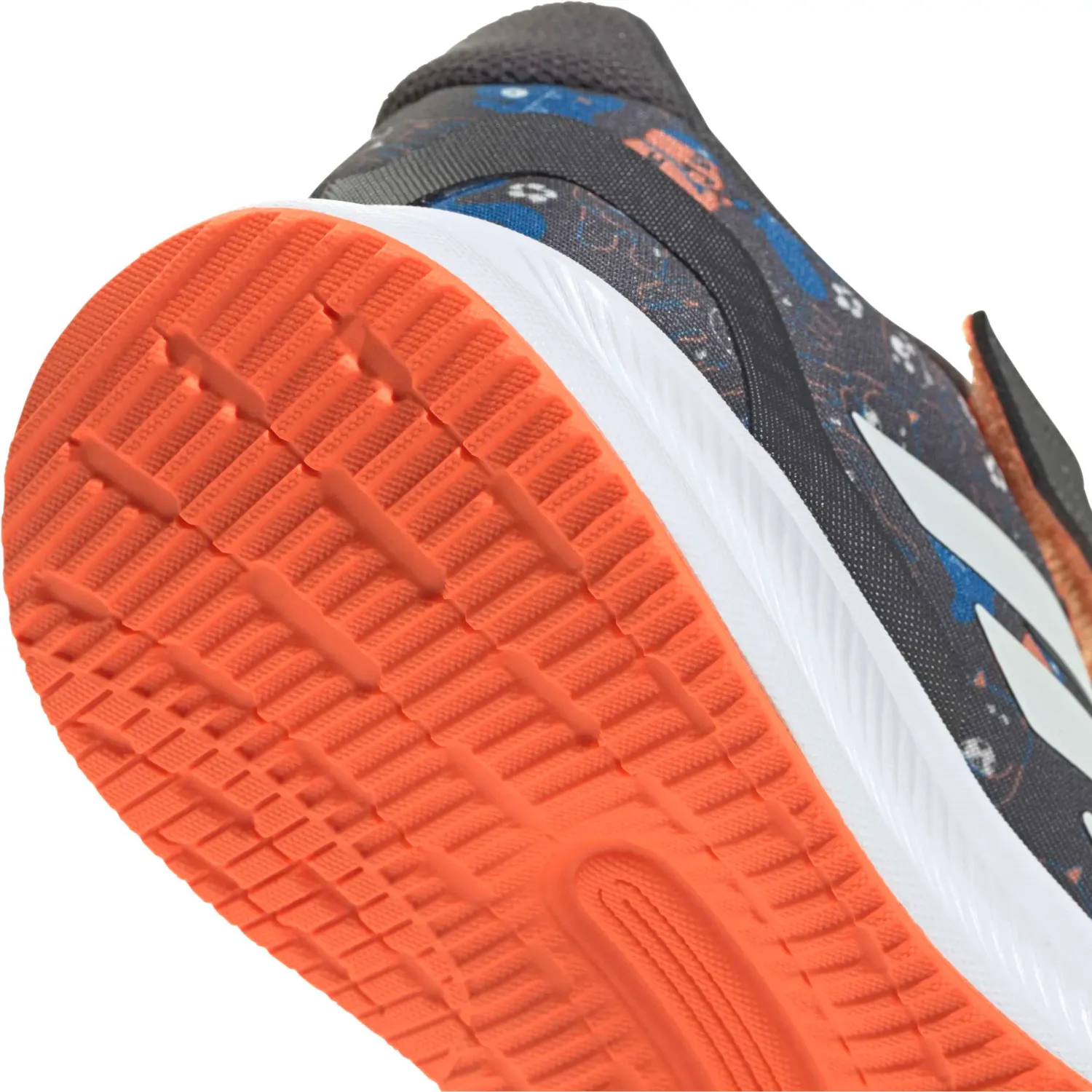 Zapatillas Adidas Urbanas Niños Runfalcon 5 El C color gris / naranja | Platanitos