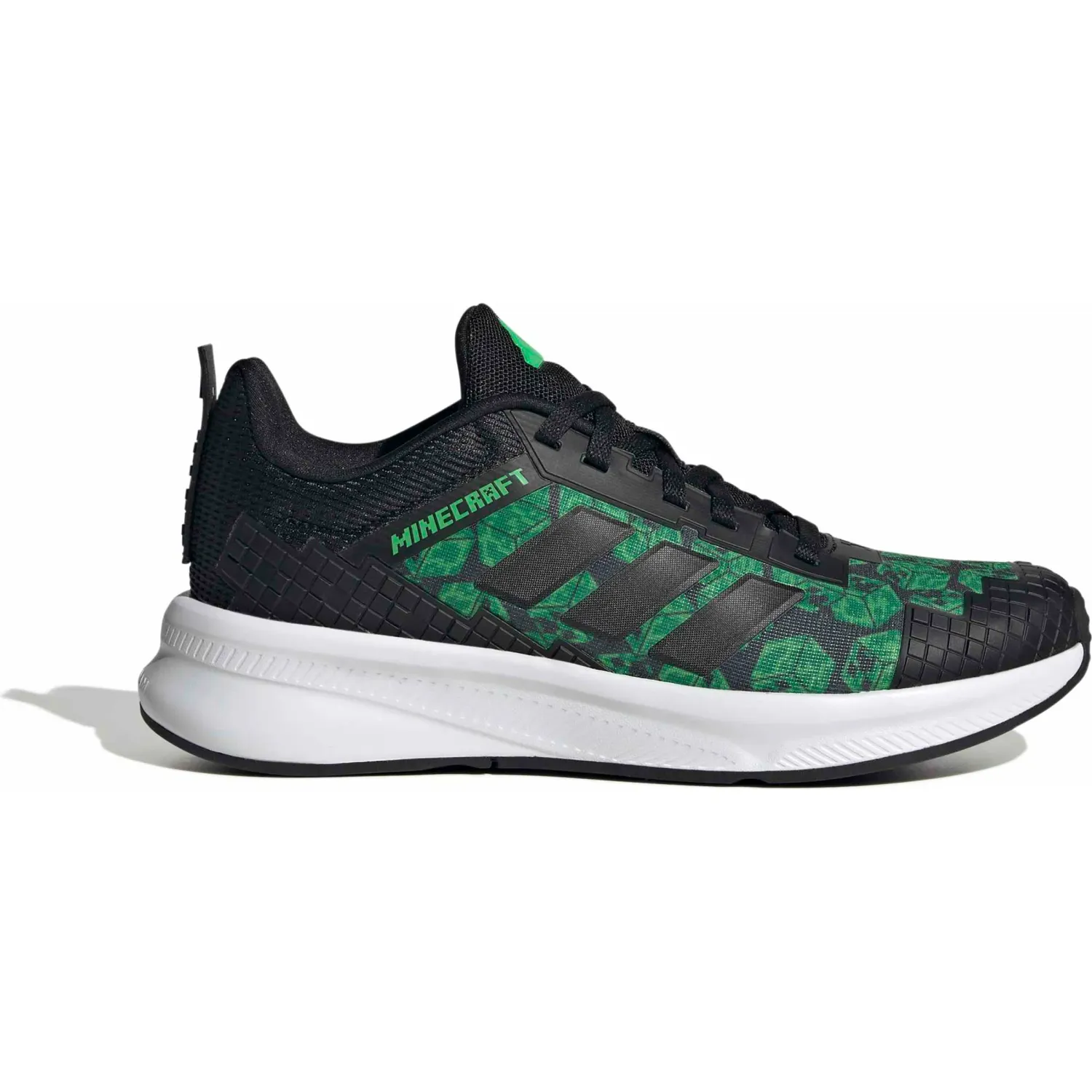 adidas Zapatillas Adidas Urbanas Juvenil Minecraft Fortarun J color negro / verde | Platanitos