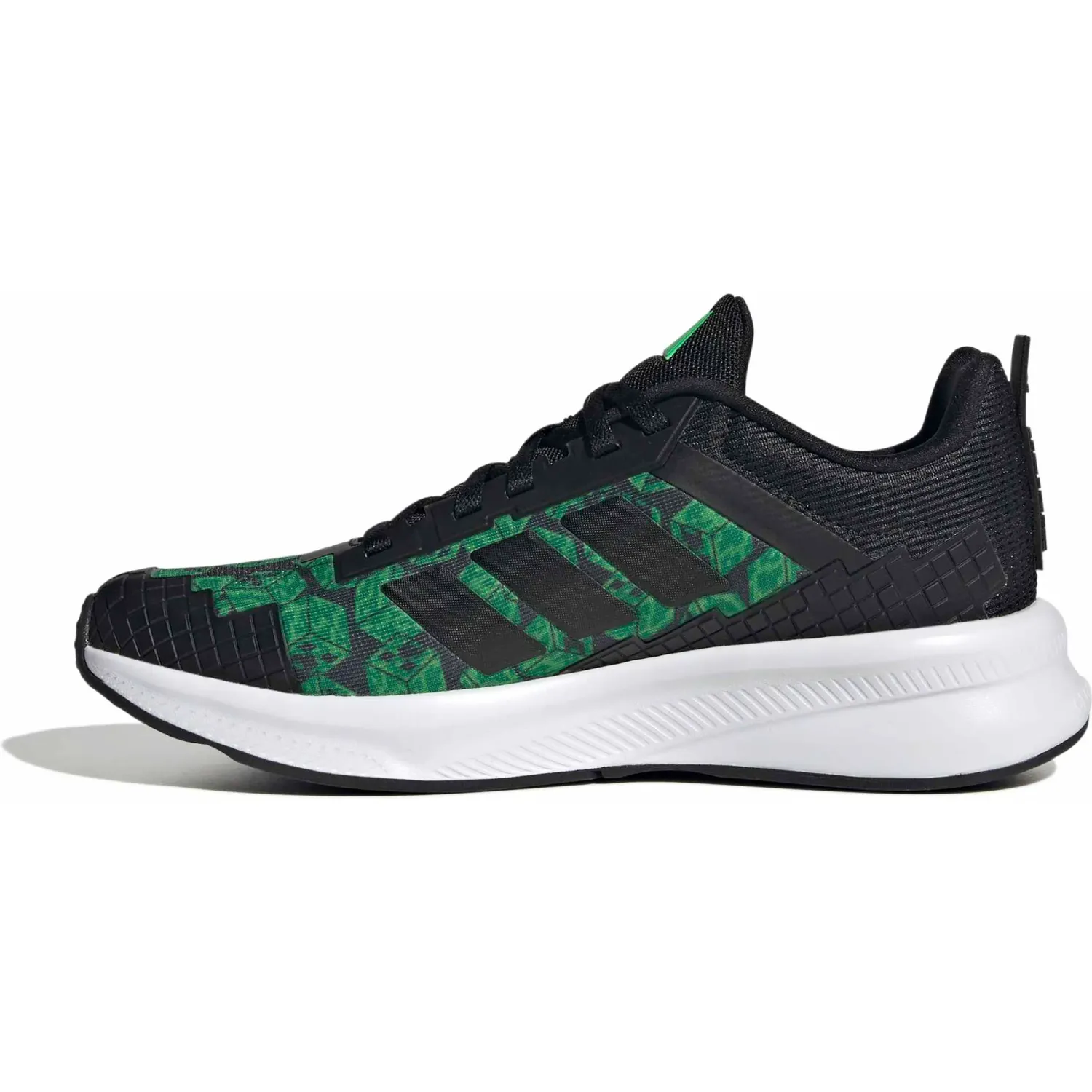 adidas Zapatillas Adidas Urbanas Juvenil Minecraft Fortarun J color negro / verde | Platanitos