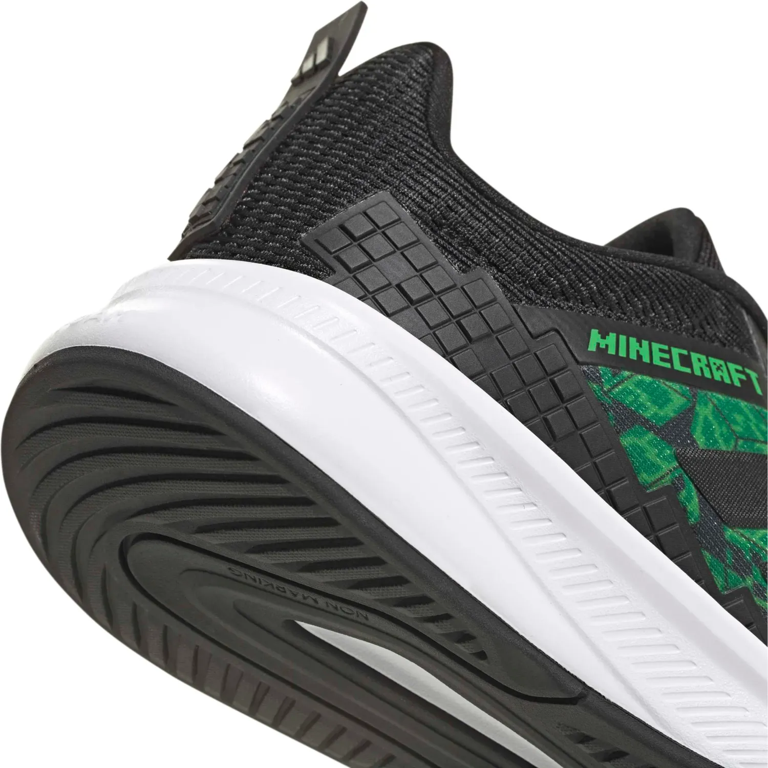 adidas Zapatillas Adidas Urbanas Juvenil Minecraft Fortarun J color negro / verde | Platanitos