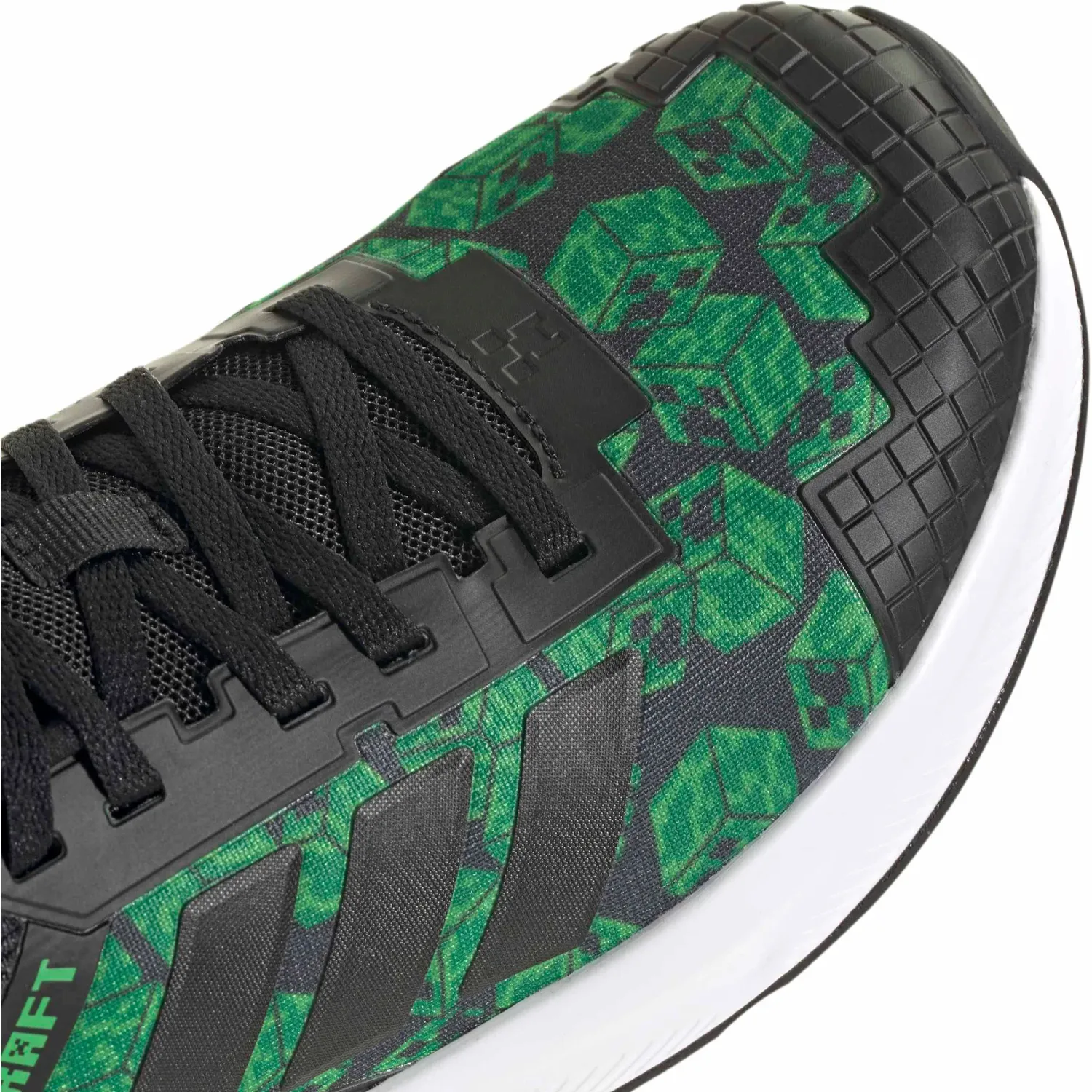 adidas Zapatillas Adidas Urbanas Juvenil Minecraft Fortarun J color negro / verde | Platanitos