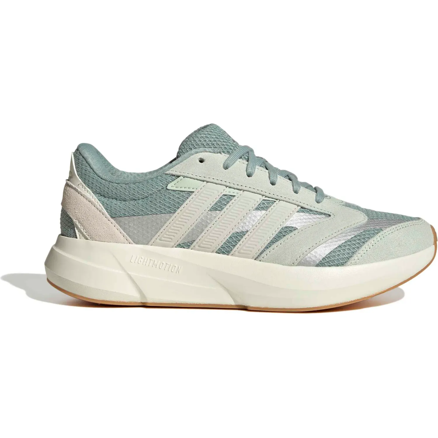 Zapatillas Adidas Urbanas Mujer Lightshift 2.0 color beige / verde | Platanitos