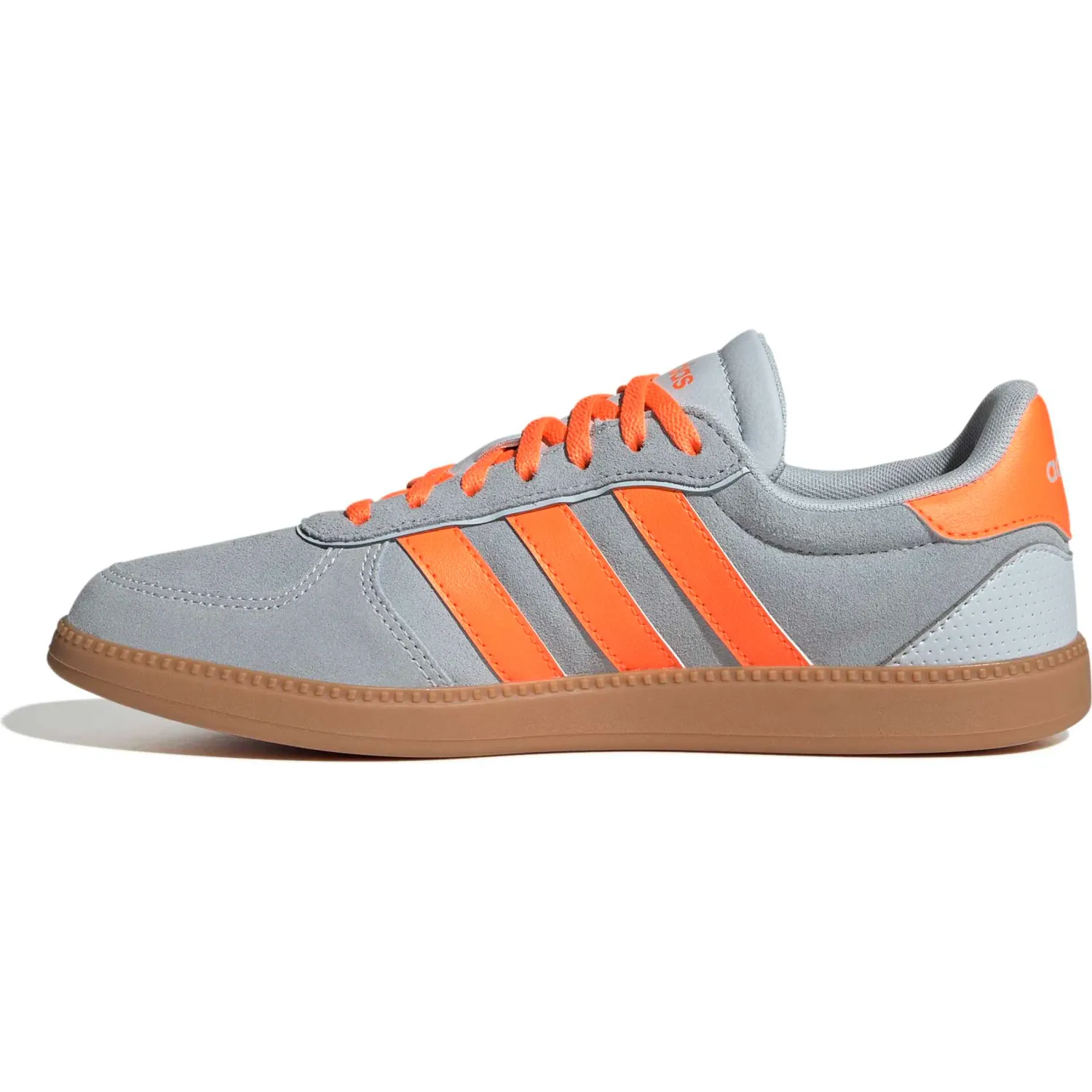 Zapatillas Adidas Urbanas Mujer Breaknet Sleek color celeste / naranja | Platanitos