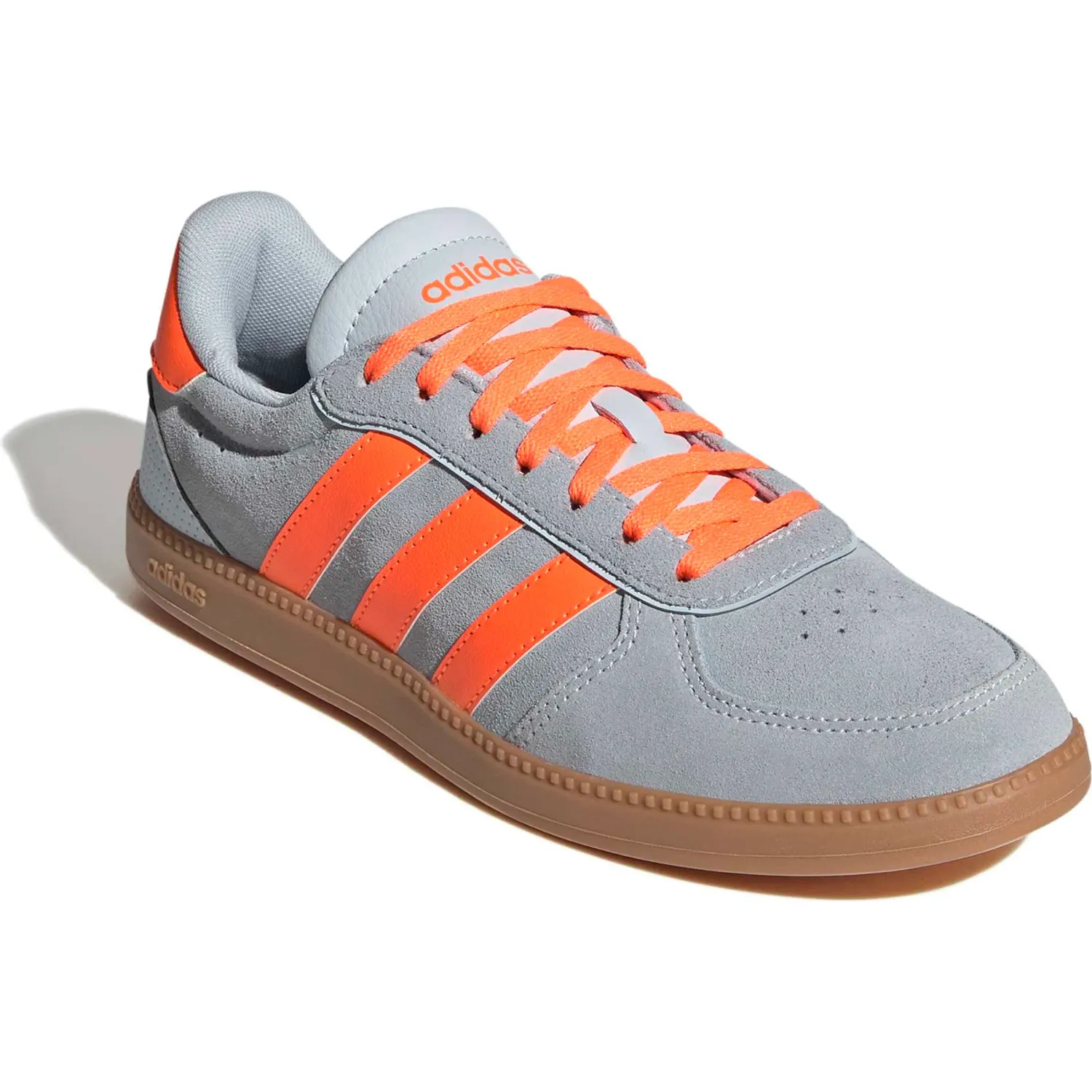 Zapatillas Adidas Urbanas Mujer Breaknet Sleek color celeste / naranja | Platanitos