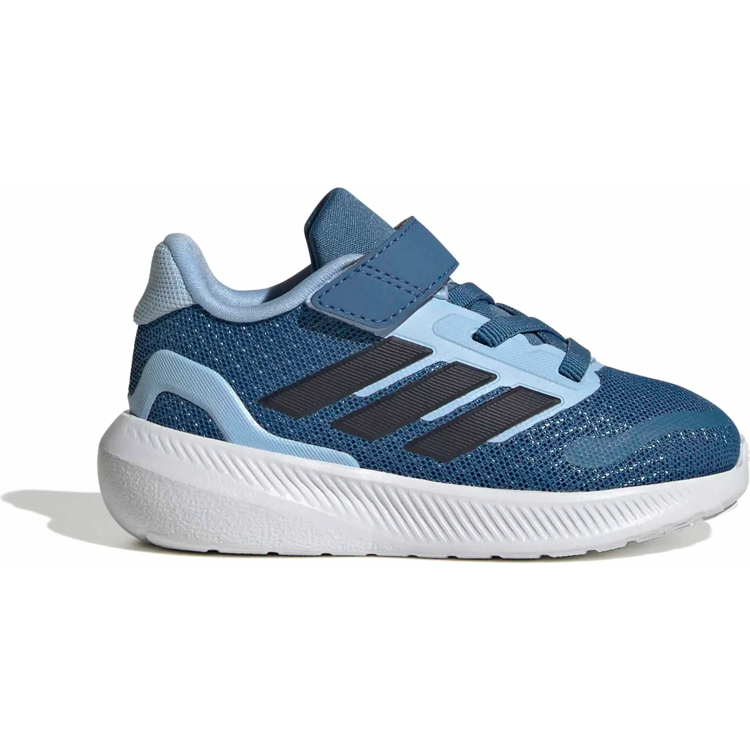 Zapatillas Adidas Urbanas Bebes Runfalcon 5 El I color acero / celeste | Platanitos
