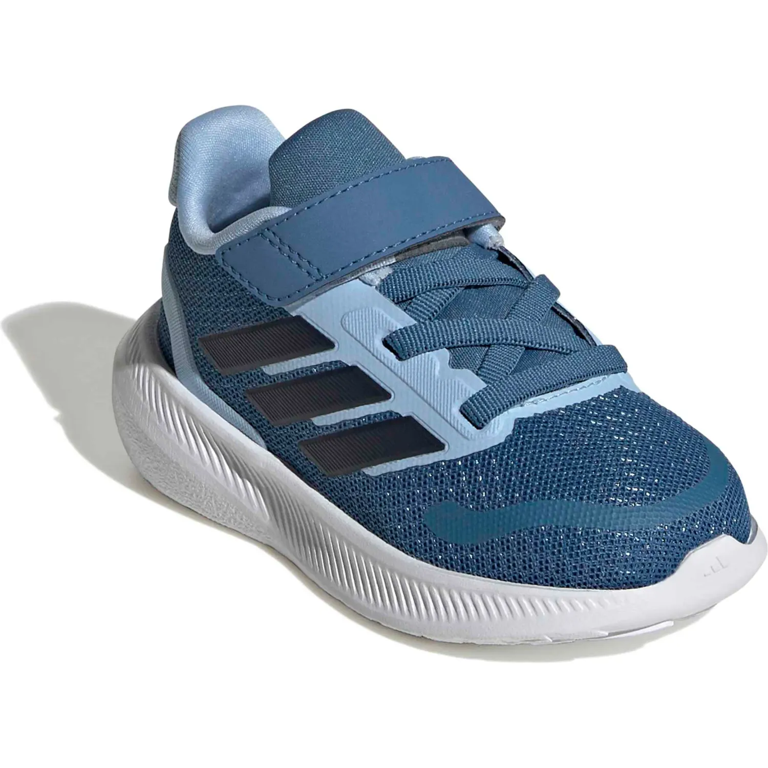 Zapatillas Adidas Urbanas Bebes Runfalcon 5 El I color acero / celeste | Platanitos
