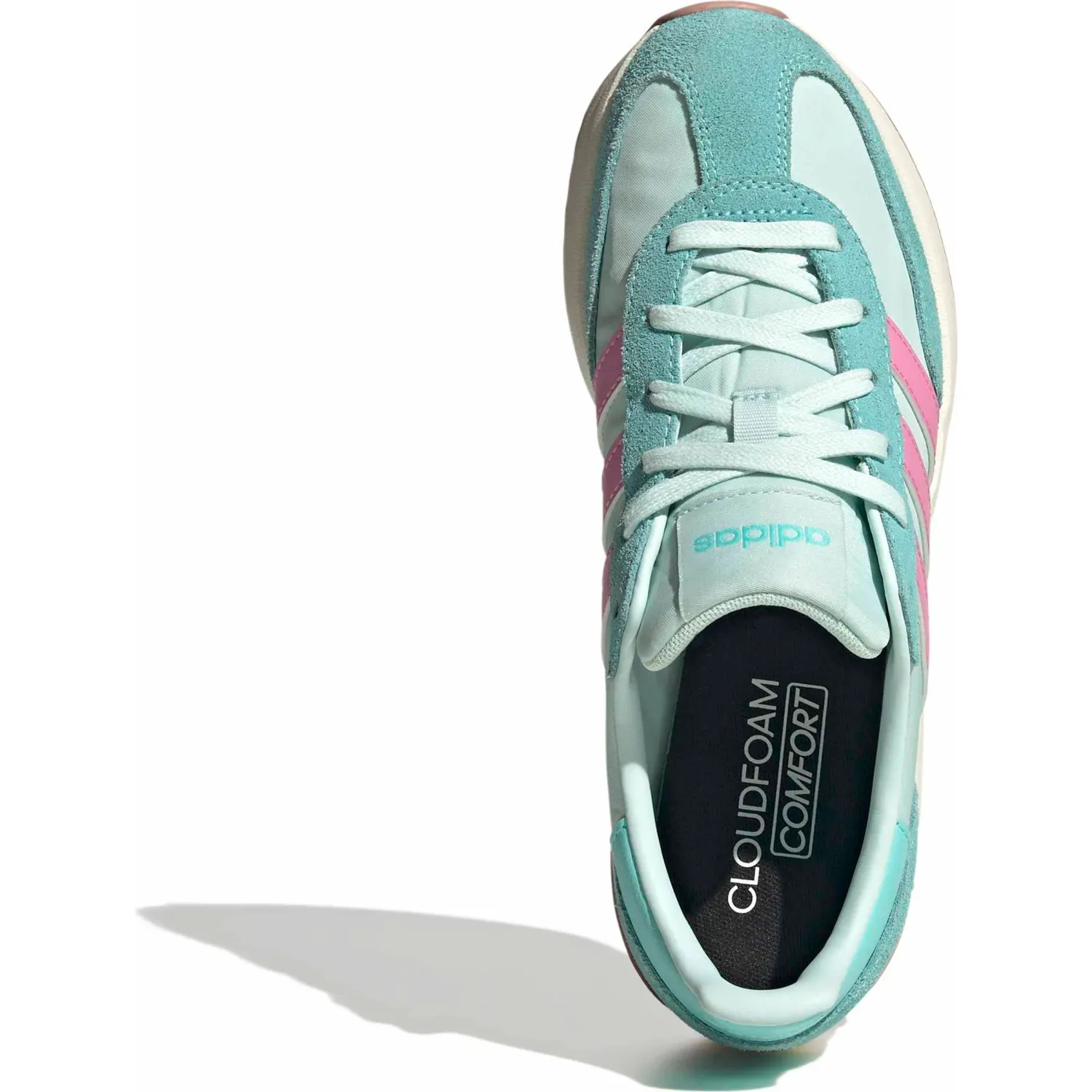 Zapatillas Adidas Urbanas Mujer Run 70s 2.0 color menta / rosado | Platanitos