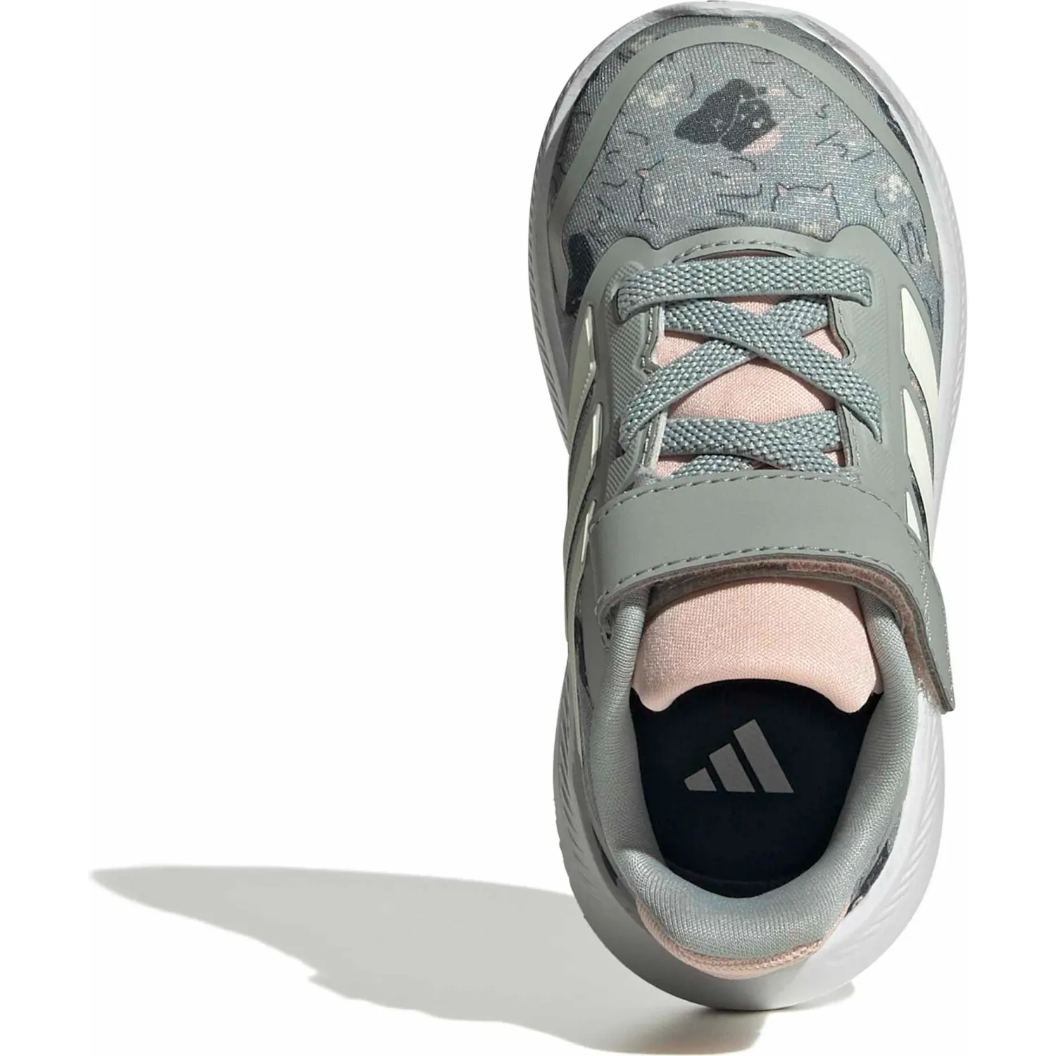 Zapatillas Adidas Urbanas Bebes Runfalcon 5 El I color verde agua | Platanitos