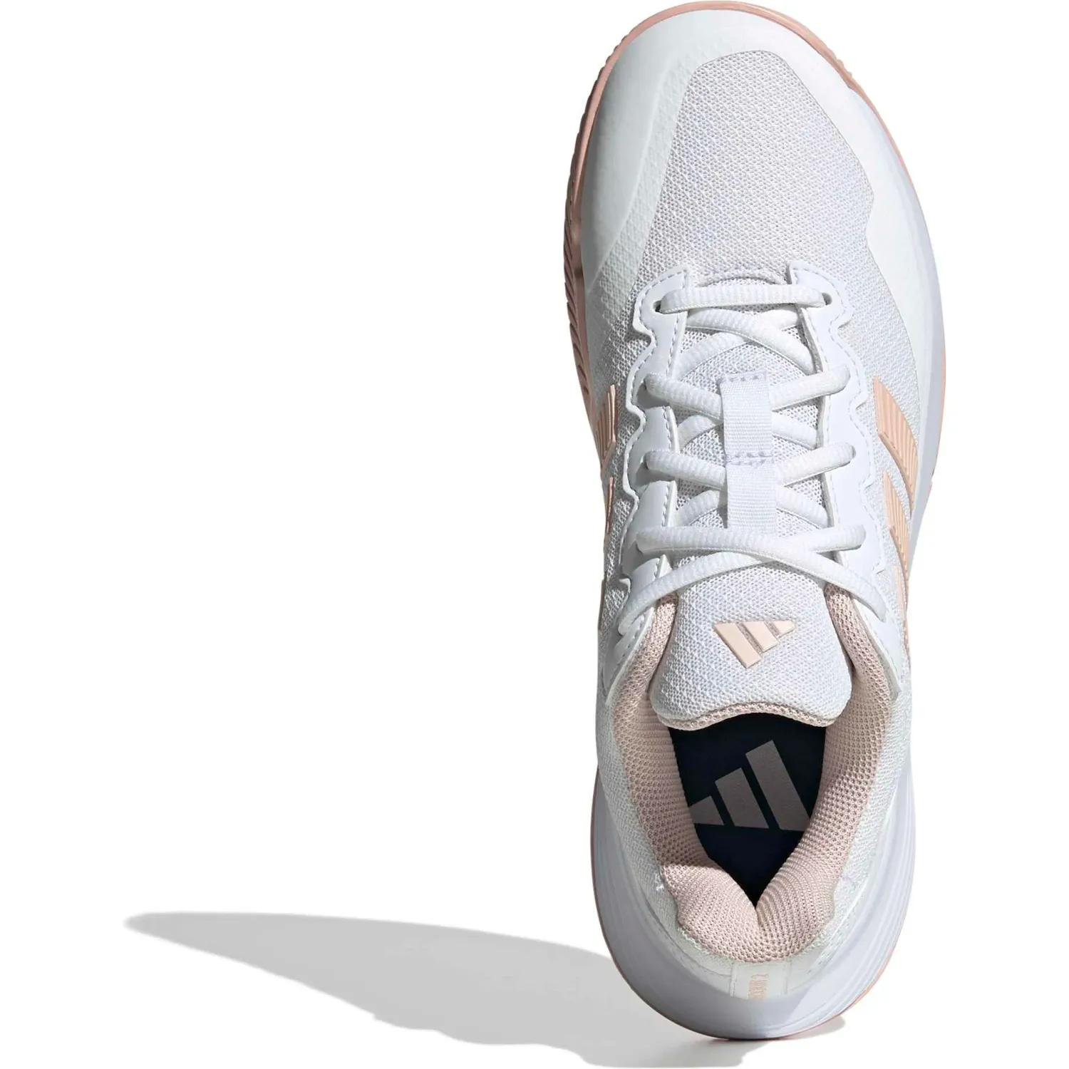 Zapatillas Adidas De Tenis Mujer Gamecourt 2 W color blanco/nude | Platanitos