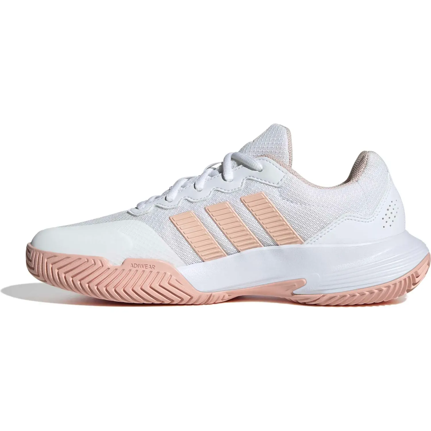 Zapatillas Adidas De Tenis Mujer Gamecourt 2 W color blanco/nude | Platanitos