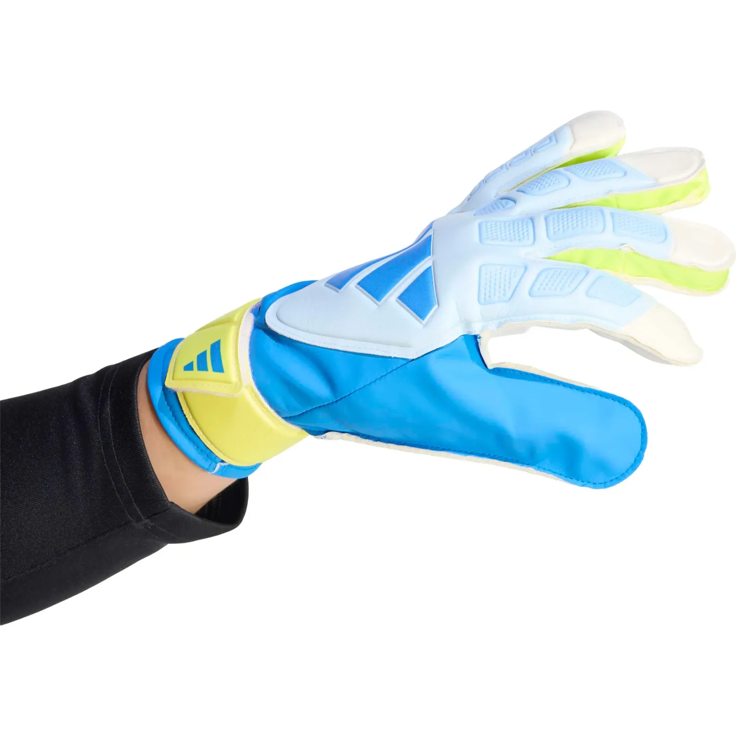 Guantes Adidas Futbol Unisex Pred Gl Trn color celeste / blanco | Platanitos