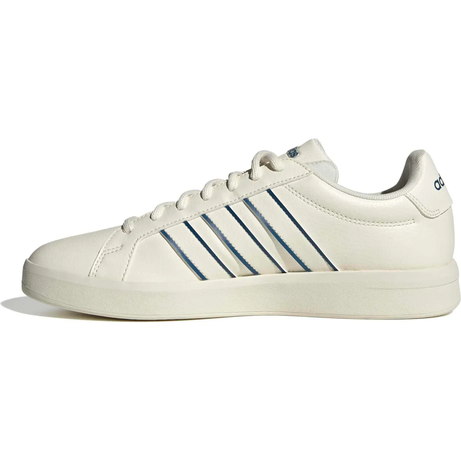 Zapatillas Adidas Urbanas Hombre Grand Court Base 3.0 color beige / azul | Platanitos