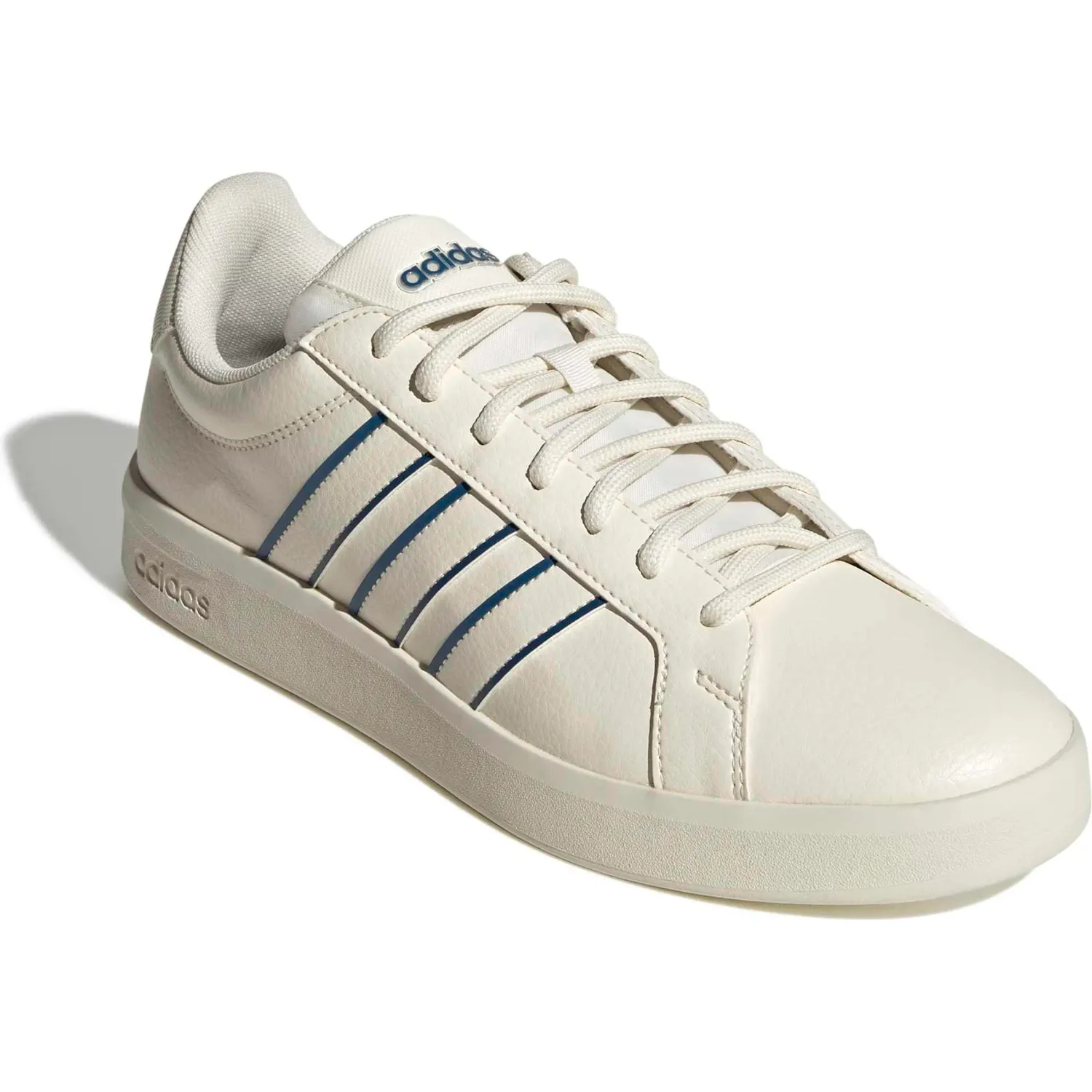 Zapatillas Adidas Urbanas Hombre Grand Court Base 3.0 color beige / azul | Platanitos