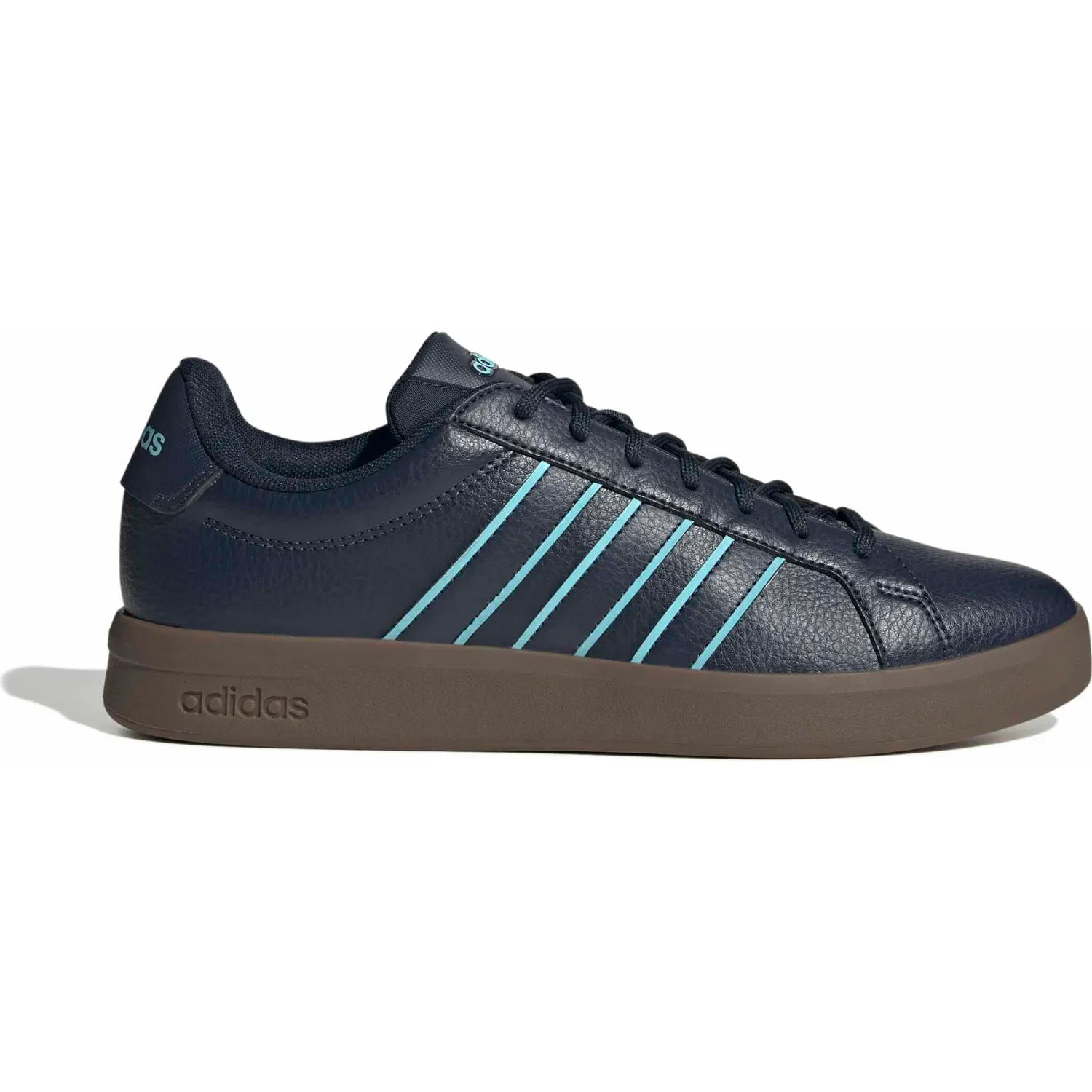 Zapatillas Adidas Urbanas Hombre Grand Court Base 3.0 color navy / celeste | Platanitos