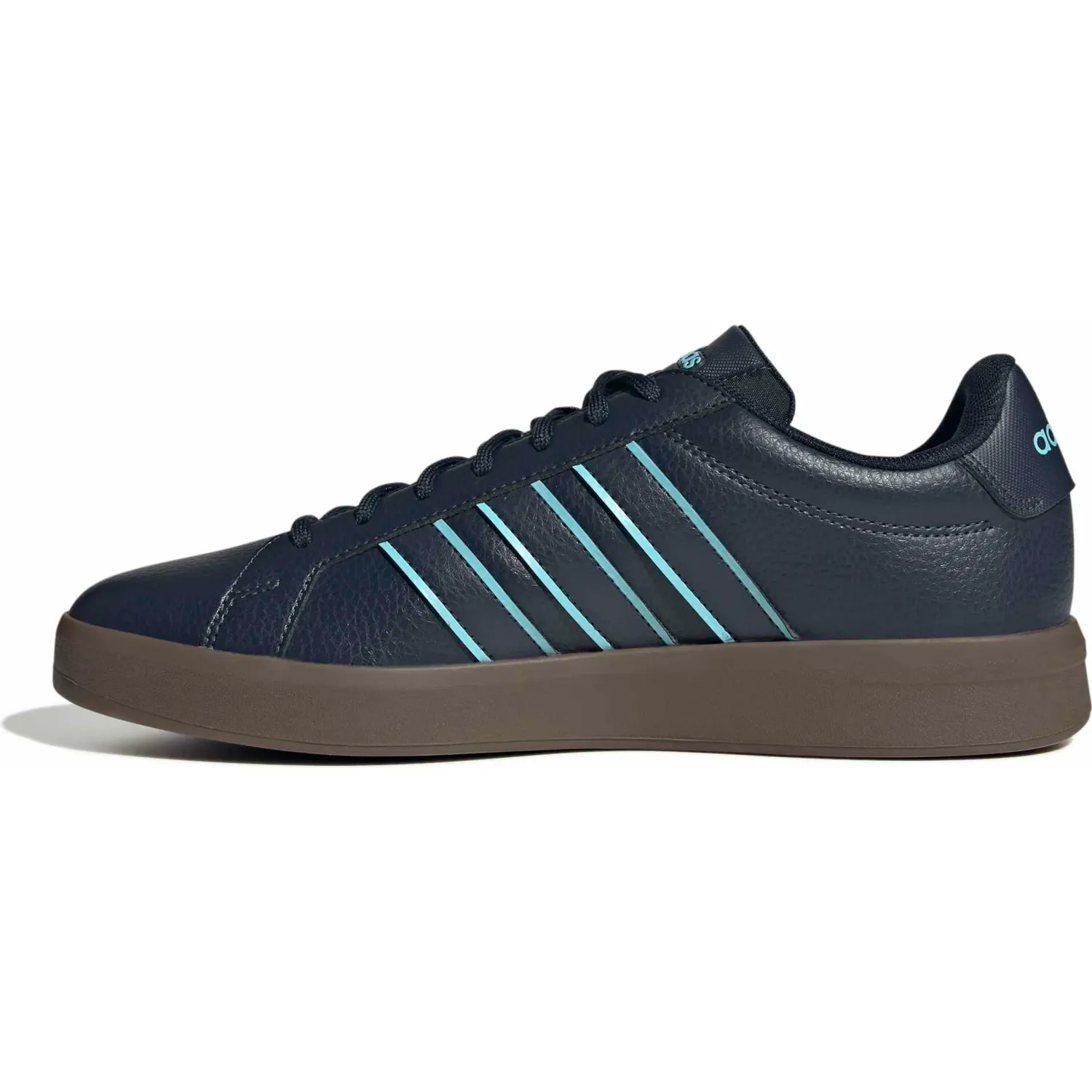 Zapatillas Adidas Urbanas Hombre Grand Court Base 3.0 color navy / celeste | Platanitos