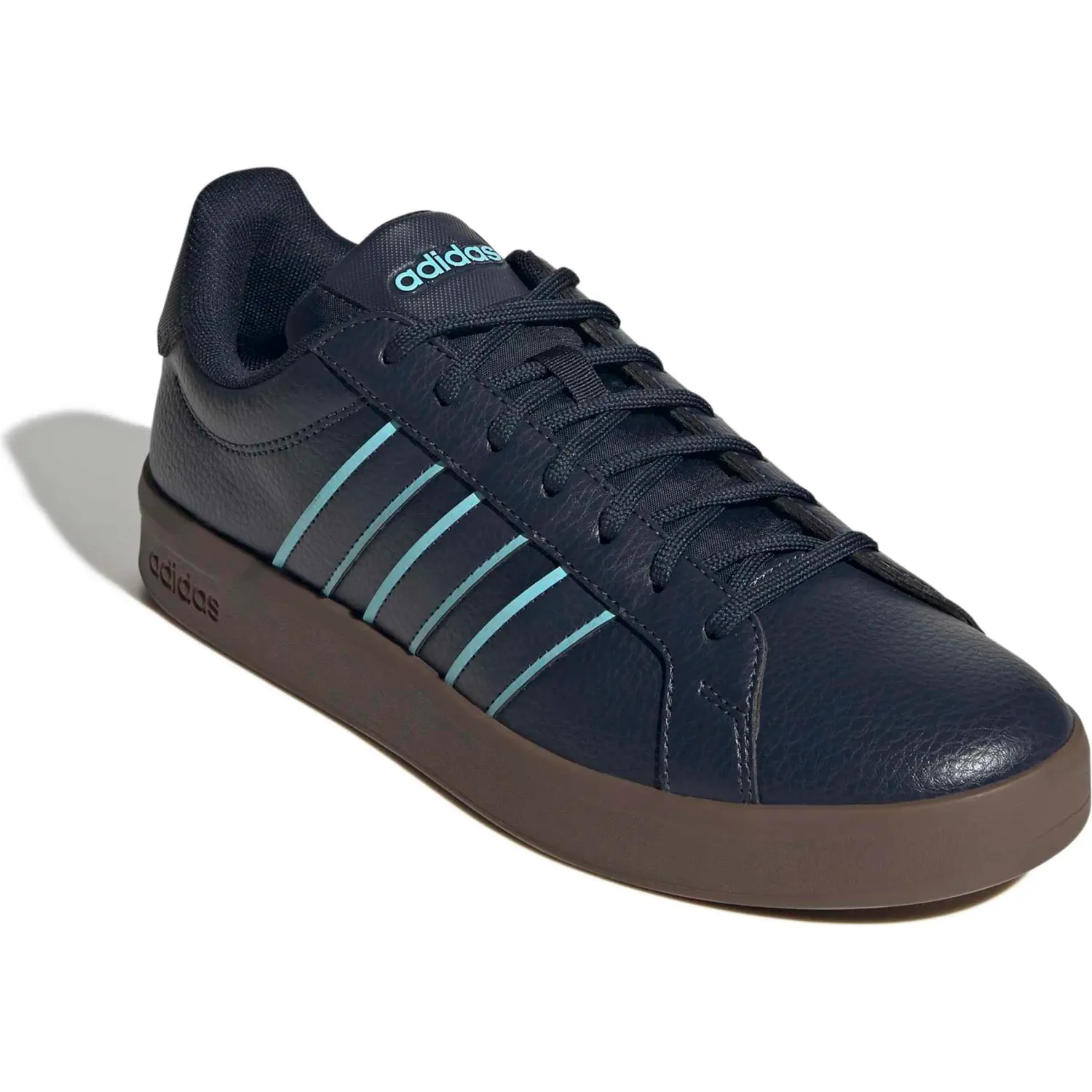 Zapatillas Adidas Urbanas Hombre Grand Court Base 3.0 color navy / celeste | Platanitos