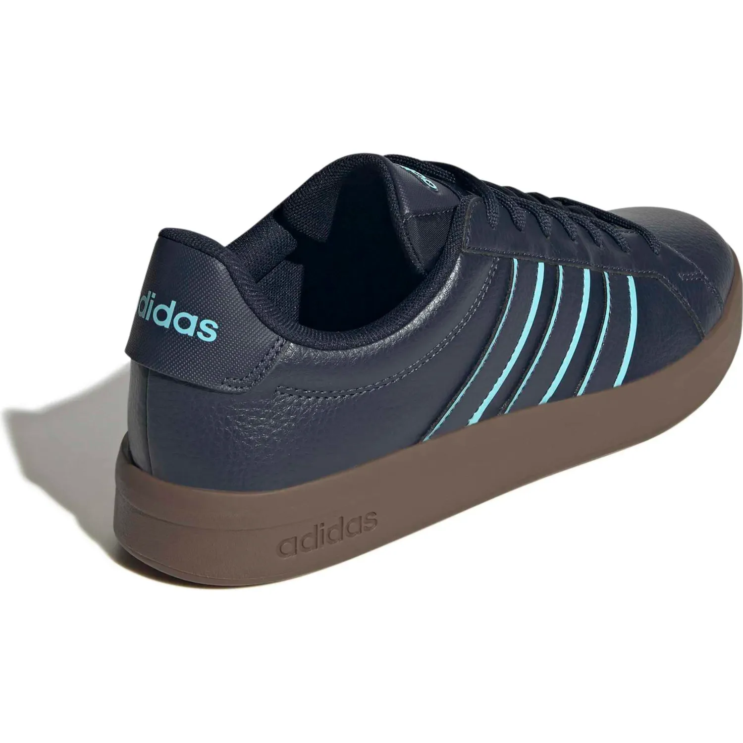Zapatillas Adidas Urbanas Hombre Grand Court Base 3.0 color navy / celeste | Platanitos