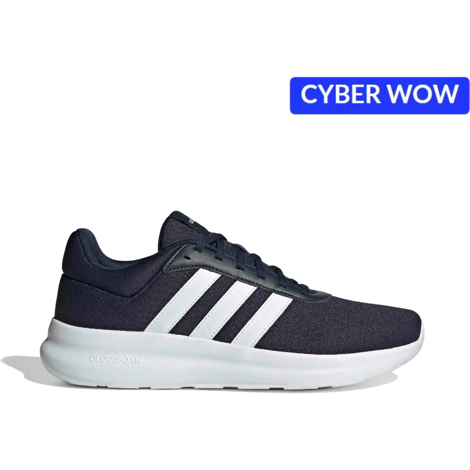 Zapatillas Adidas Urbanas Hombre Lite Racer 4.0 color navy / blanco | Platanitos