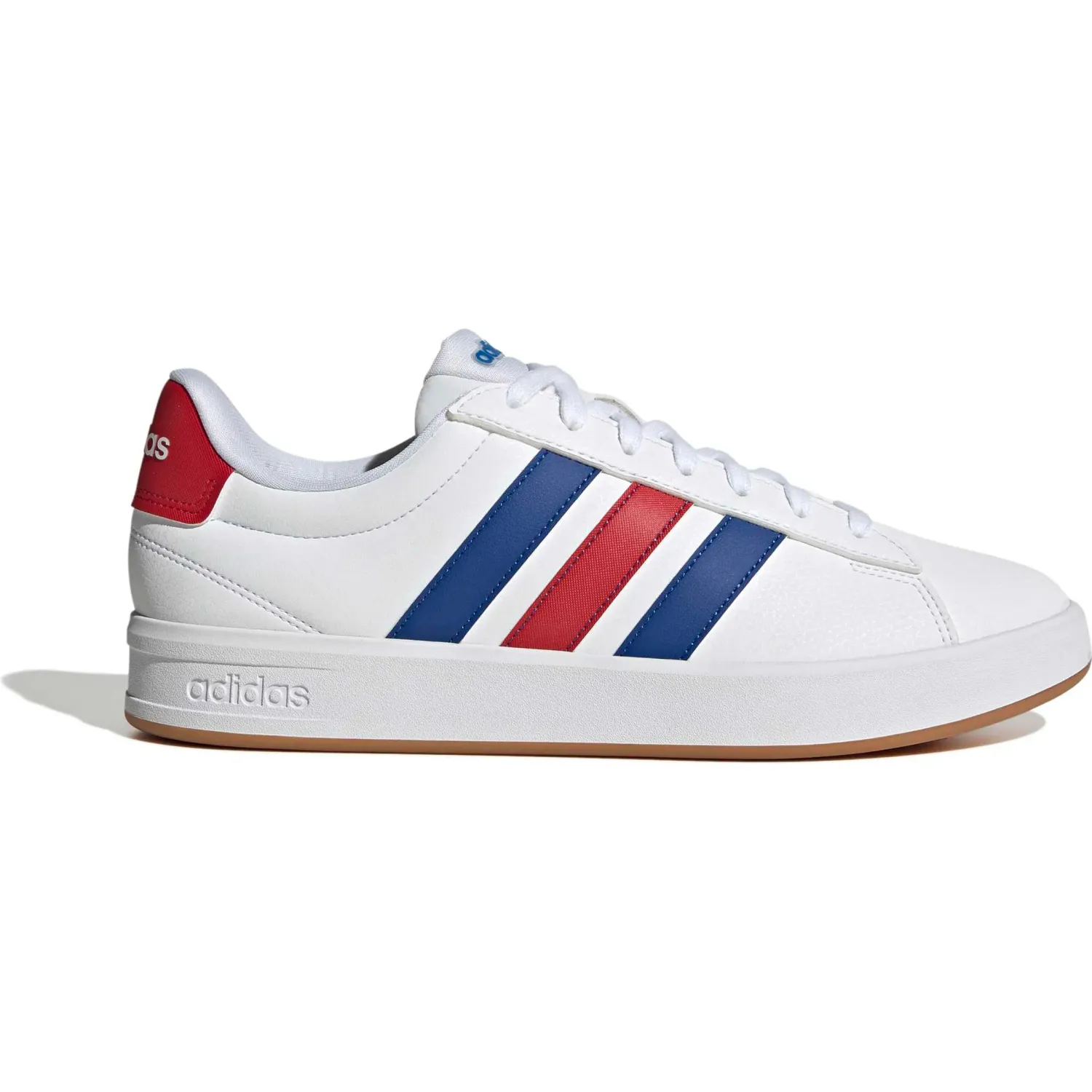 Zapatillas Adidas Urbanas Hombre Grand Court 3.0 color blanco / rojo | Platanitos