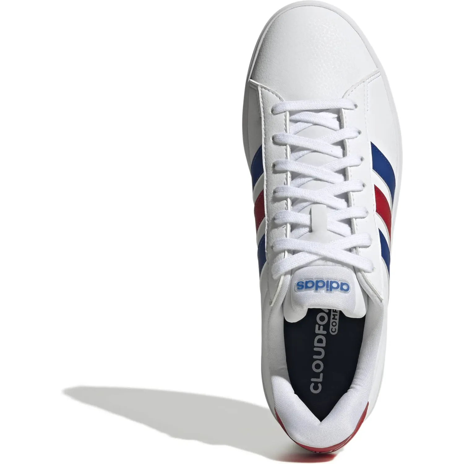 Zapatillas Adidas Urbanas Hombre Grand Court 3.0 color blanco / rojo | Platanitos