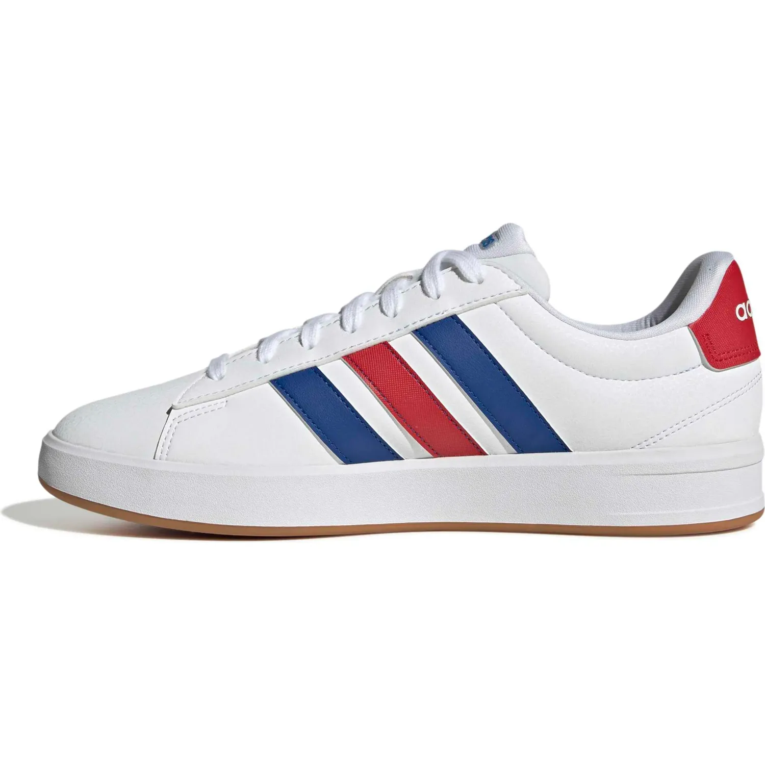 Zapatillas Adidas Urbanas Hombre Grand Court 3.0 color blanco / rojo | Platanitos