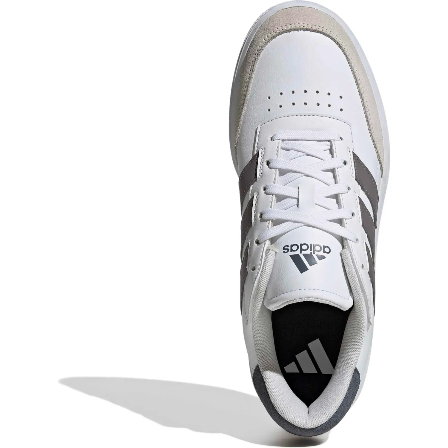 Zapatillas Adidas Urbanas Hombre Courtblock color blanco / gris | Platanitos