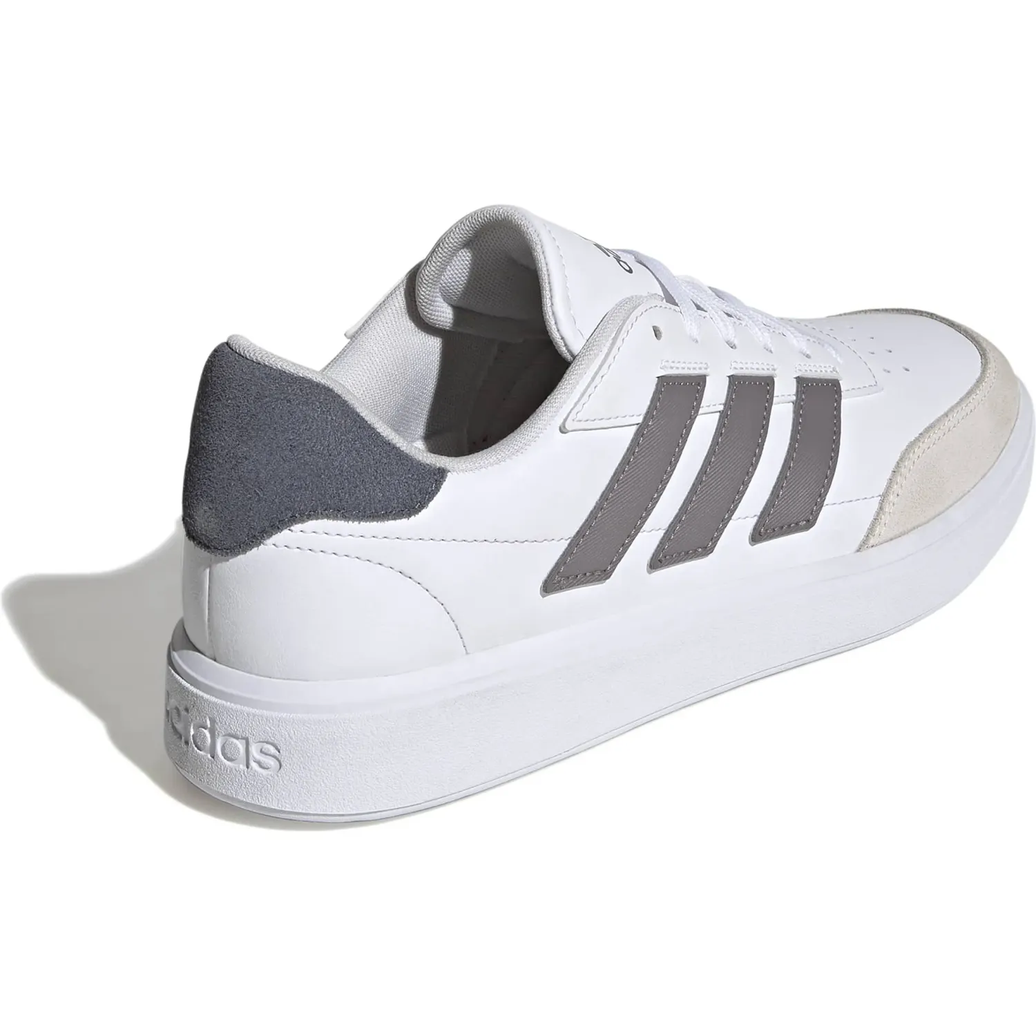 Zapatillas Adidas Urbanas Hombre Courtblock color blanco / gris | Platanitos